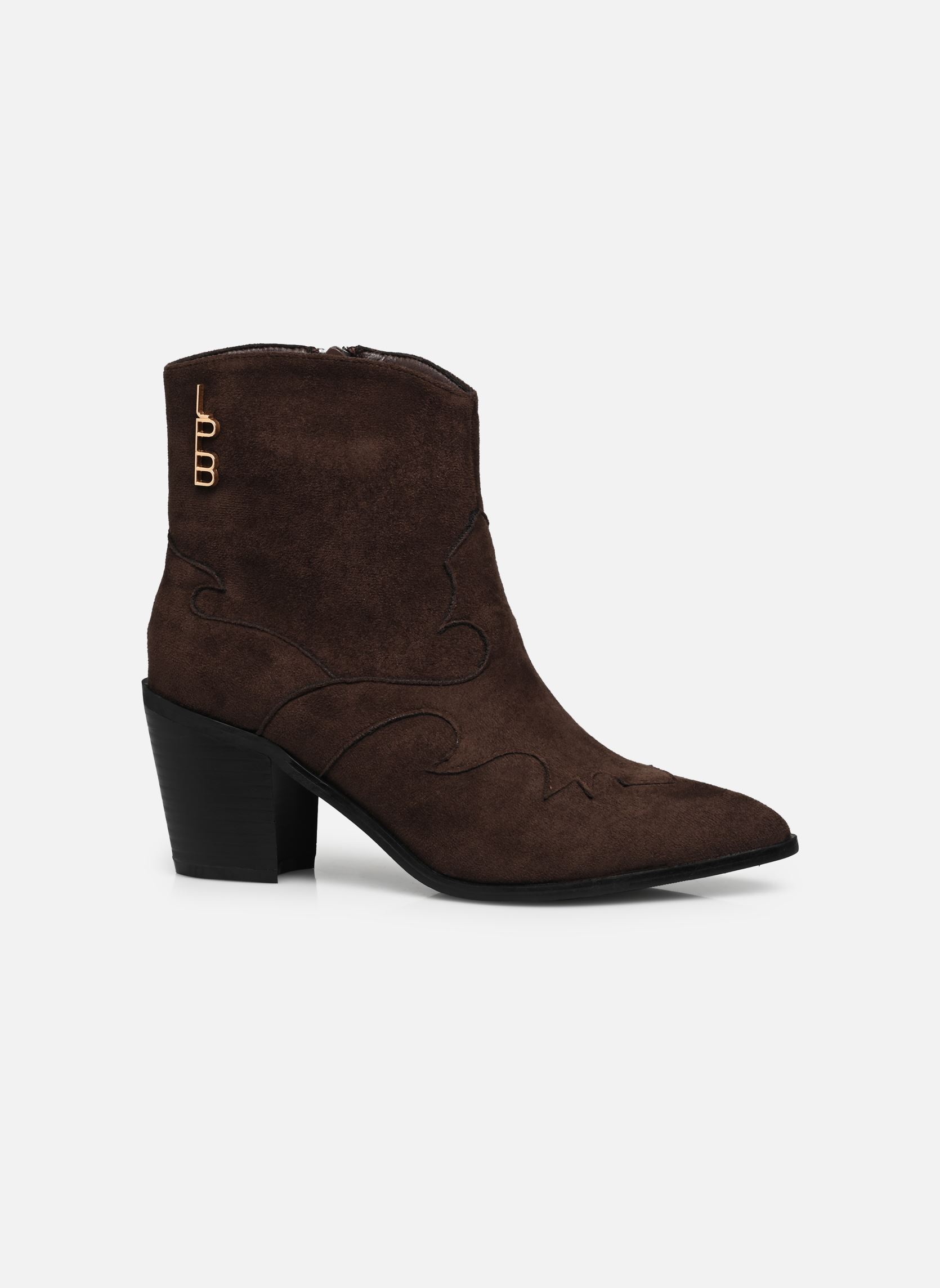 Cowboy-Stiefeletten GITANE damen braun LPB -LES PETITES BOMBES Cowboy-Stiefeletten GITANE damen braun CHOCO SUEDINE