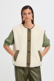 Vestes sans manches BYCOTTY WAISTCOAT - femme blanc B-Young Vestes sans manches BYCOTTY WAISTCOAT - femme blanc Birch Mix
