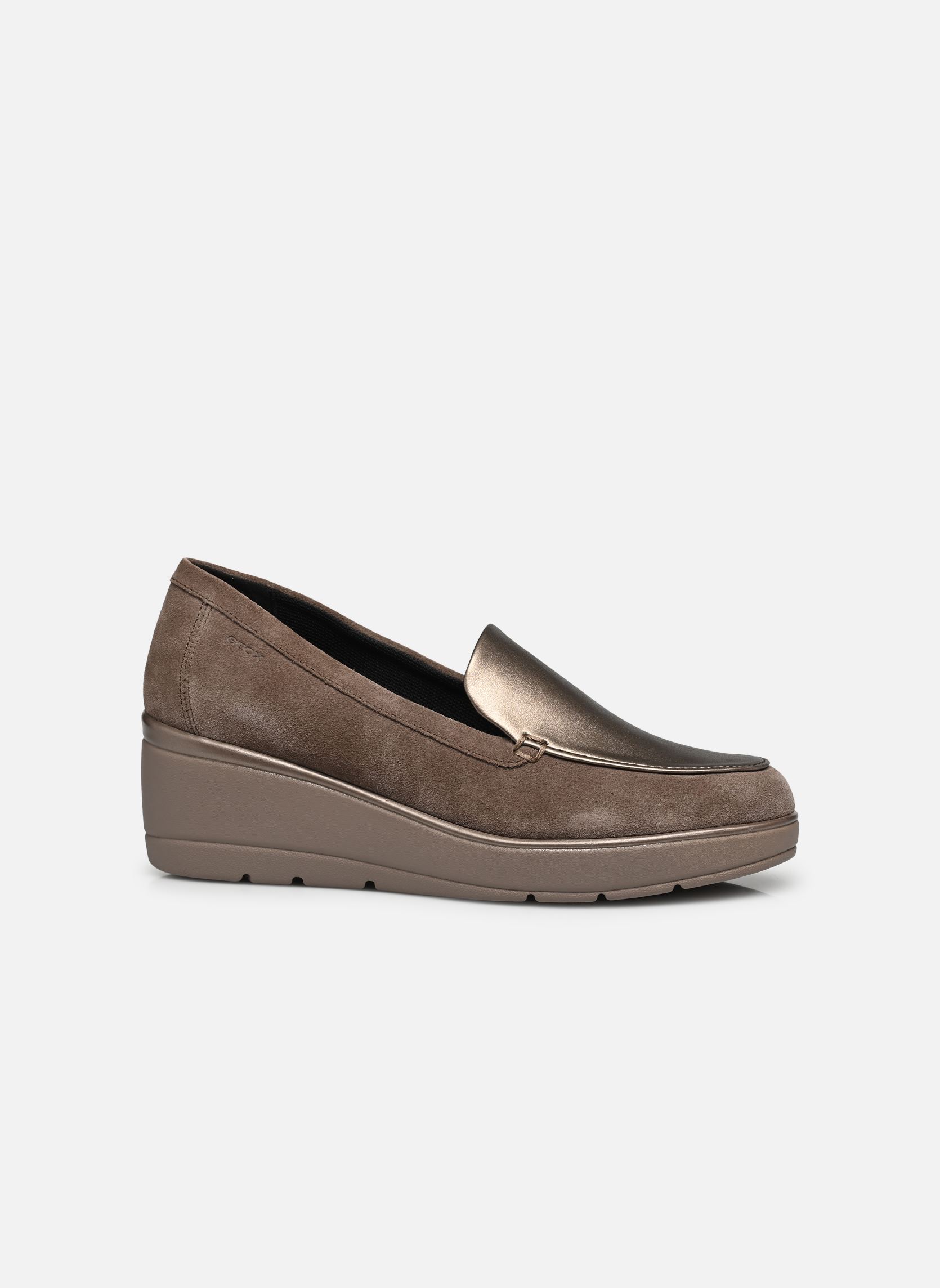 Mocassins D ILDE femme marron Geox Mocassins D ILDE femme marron Dk Taupe/Lead