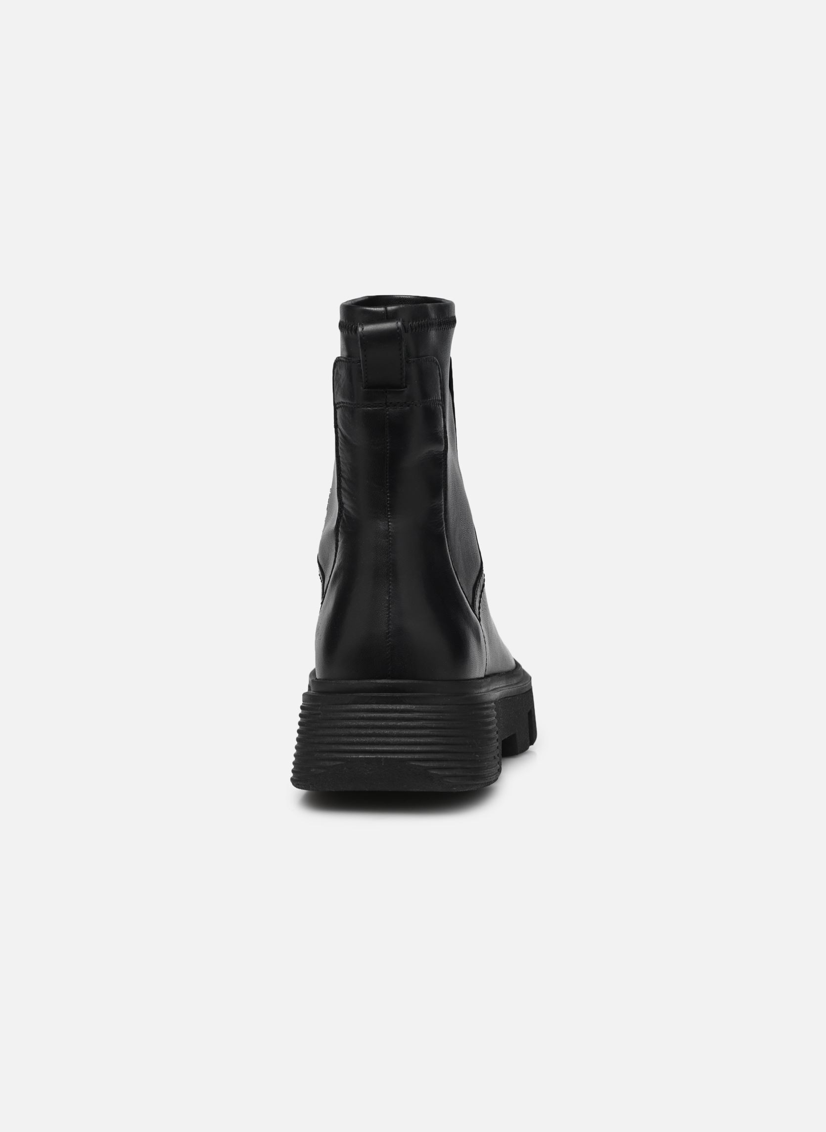 Bottines Femme Geox Vilde - Cuir Velours/nappa, Talon Bloc 4,5 Cm, Fermeture éclair, Respirantes - 9