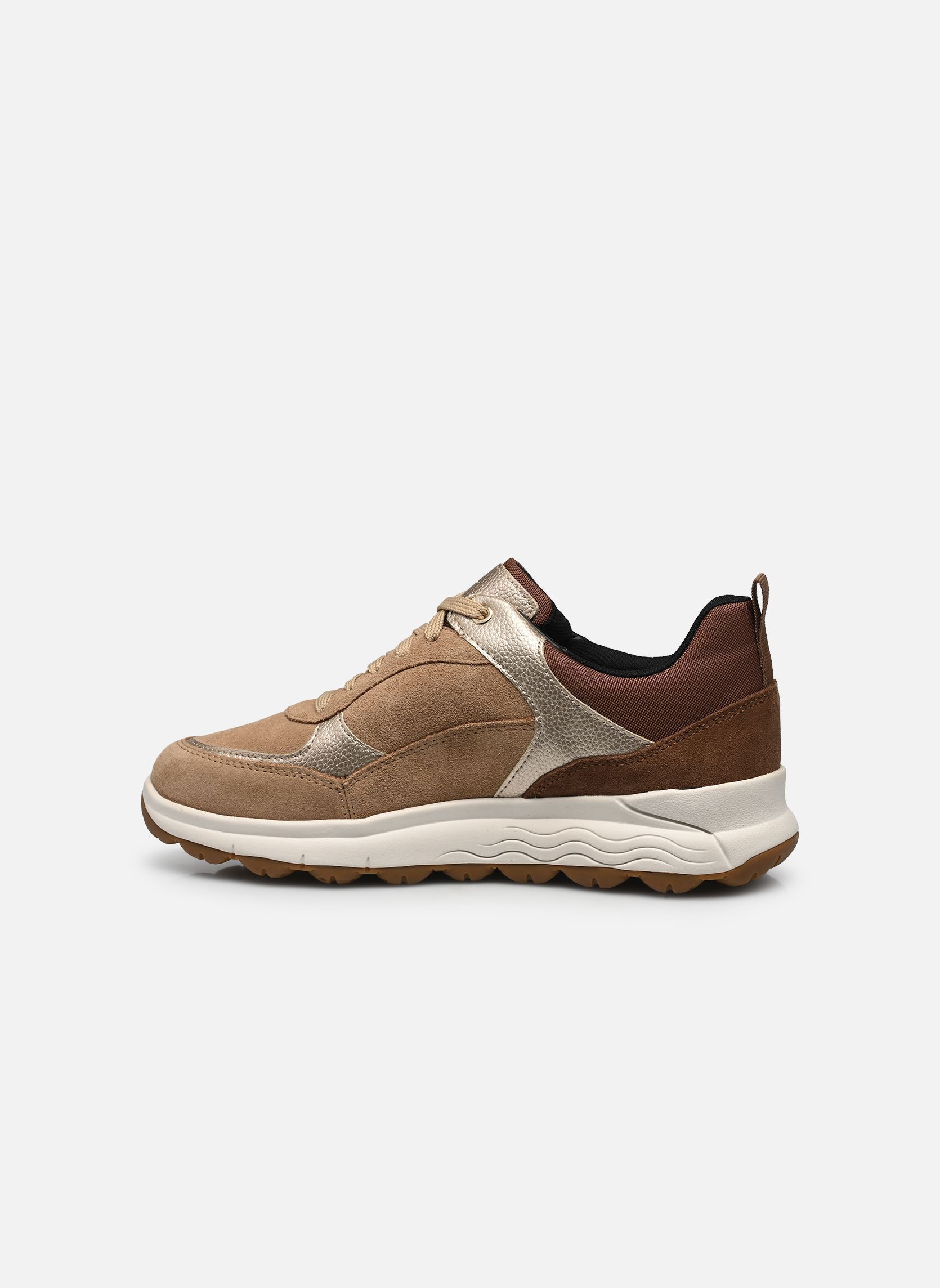 Niedrige Sneaker D SPHERICA 4X4 B ABX damen beige Geox Niedrige Sneaker D SPHERICA 4X4 B ABX damen beige DK SAND/LT GOLD