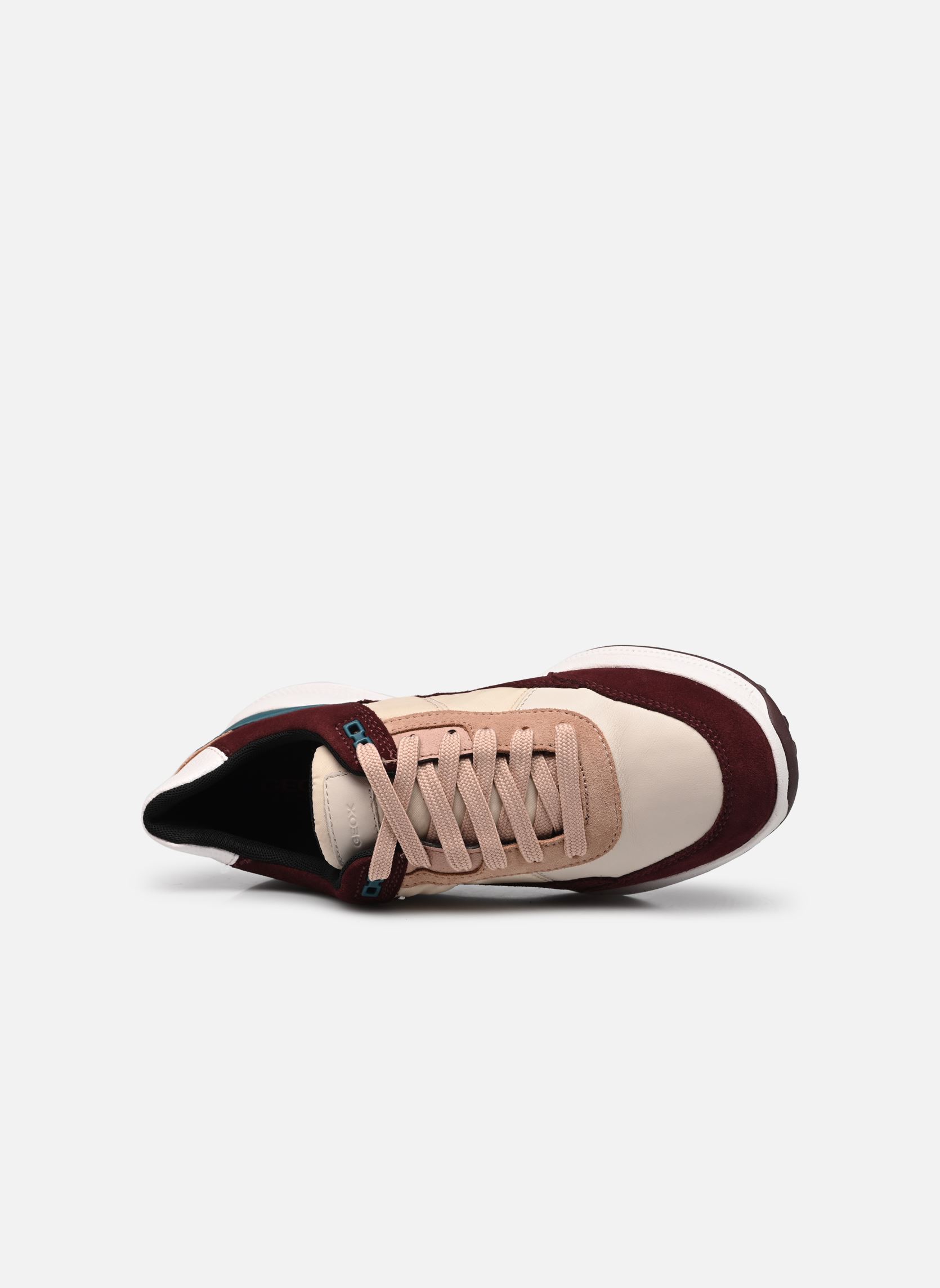 Sneakers con zeppa D PG1X B ABX donna marrone Geox Sneakers con zeppa D PG1X B ABX donna marrone WINE/CREAM