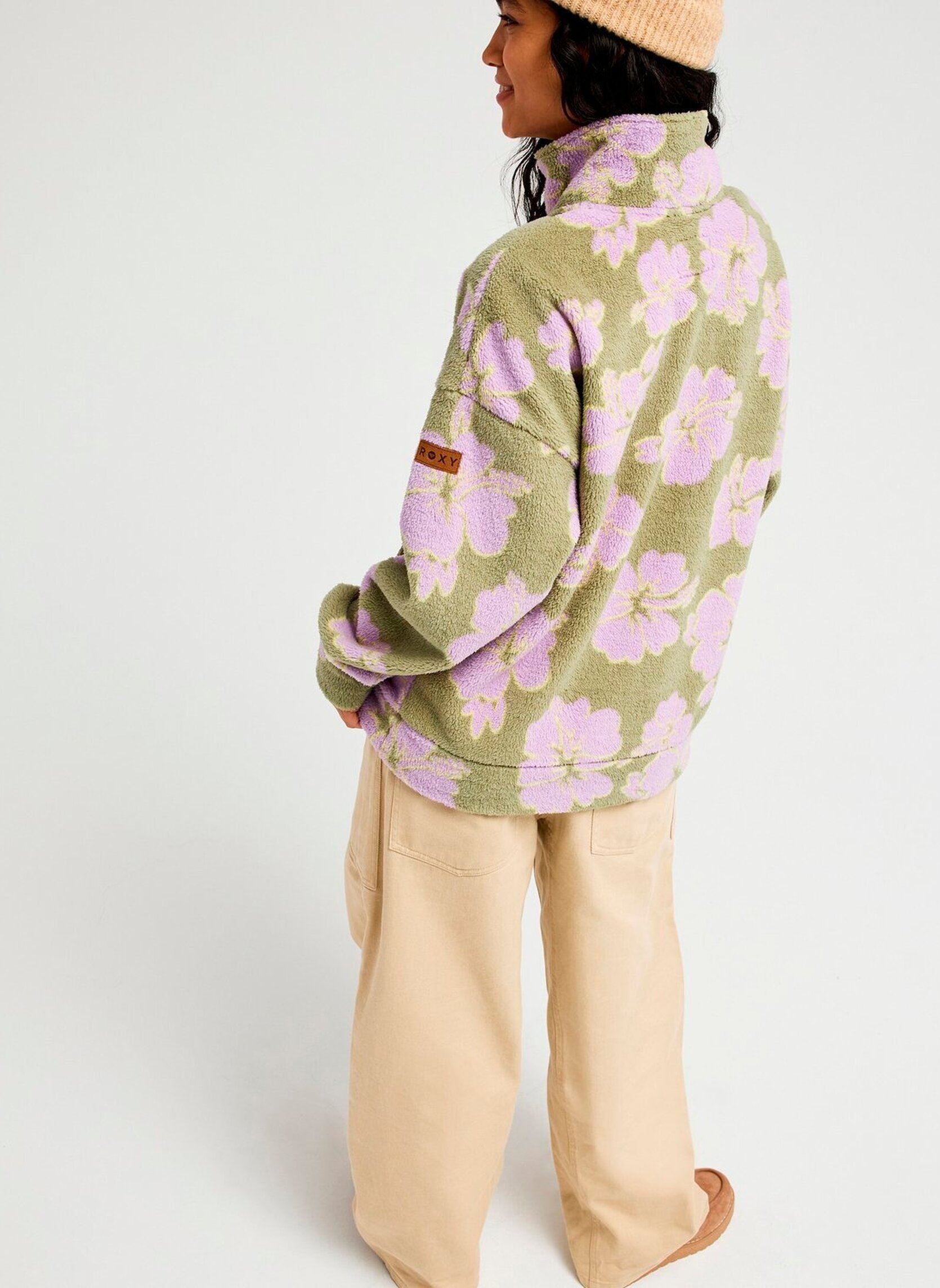 Fleece truien Live Out Loud dames meerkleurig Roxy Fleece truien Live Out Loud dames meerkleurig OIL GREEN HIPPY SHAKE