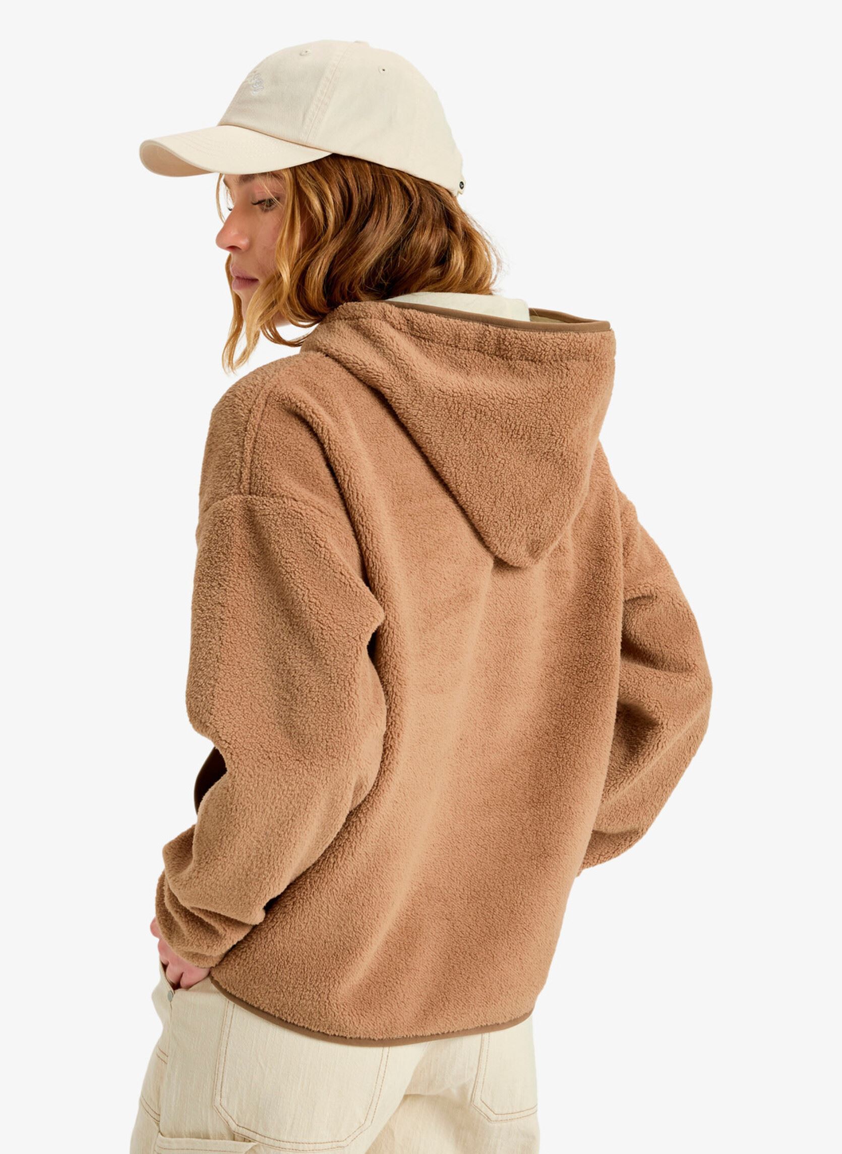 Fleece truien Cool Calling dames bruin Roxy Fleece truien Cool Calling dames bruin WOODSMOKE