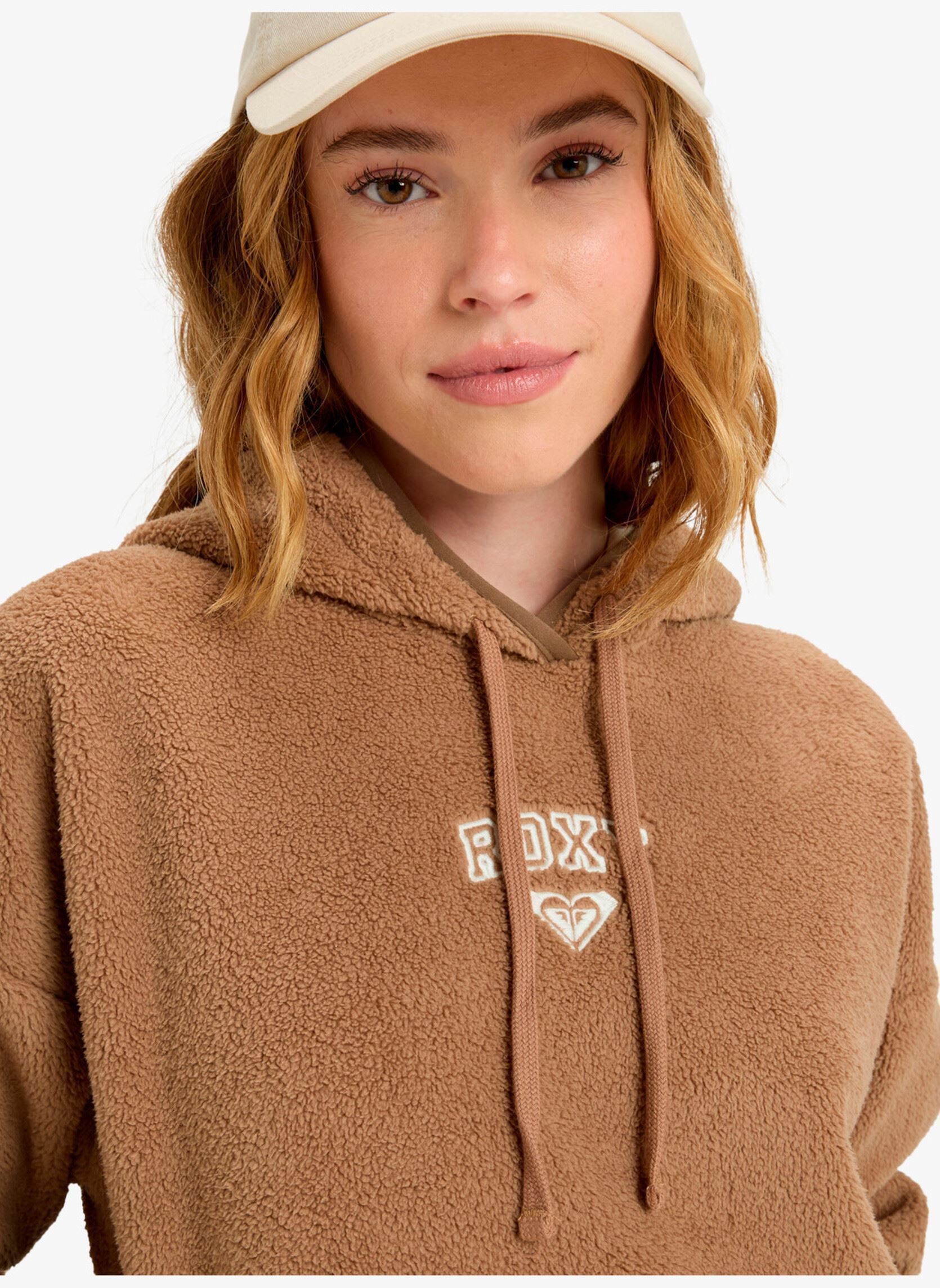 Fleece truien Cool Calling dames bruin Roxy Fleece truien Cool Calling dames bruin WOODSMOKE