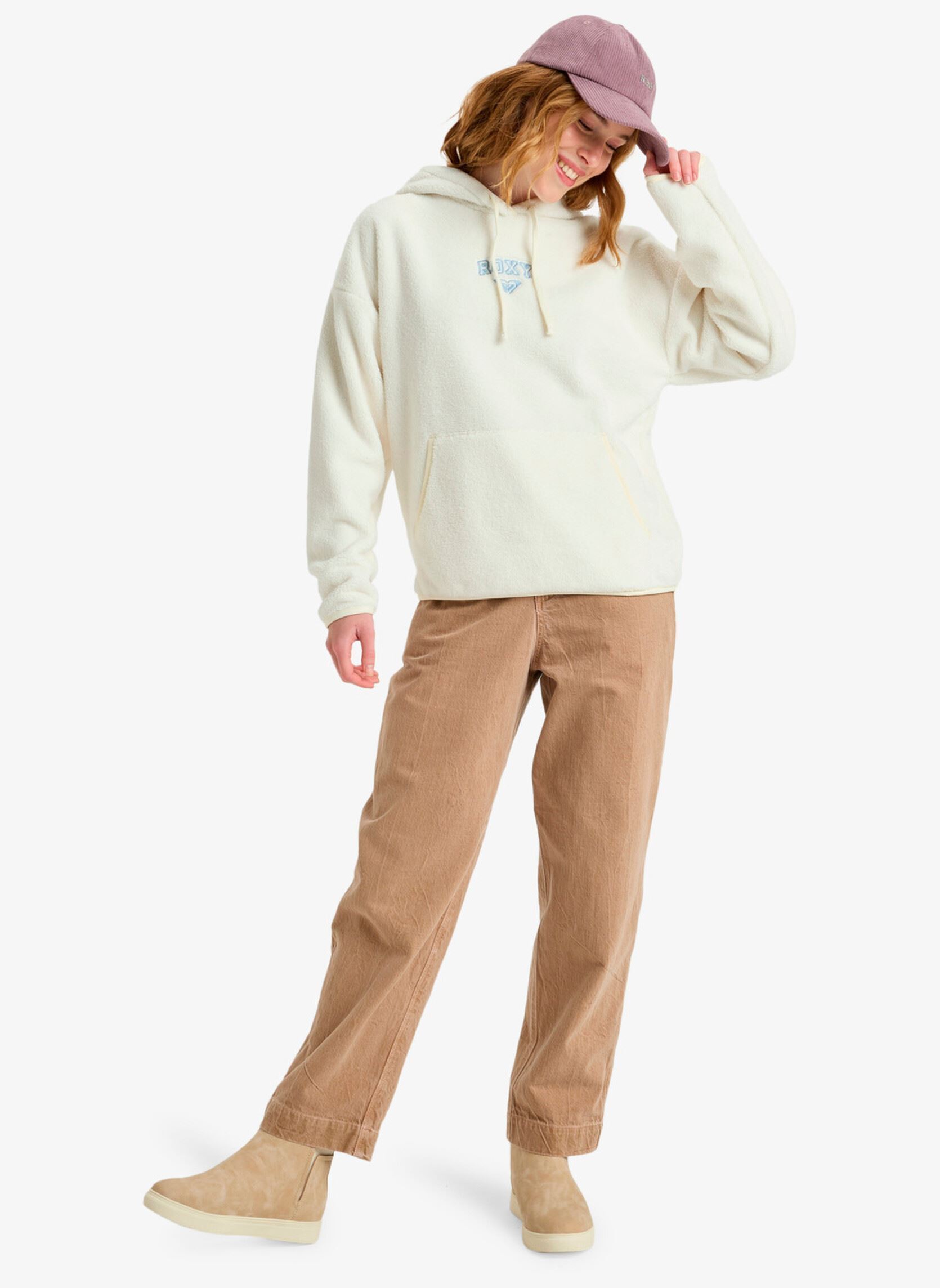 Fleece-Pullover Cool Calling damen weiß Roxy Fleece-Pullover Cool Calling damen weiß EGRET
