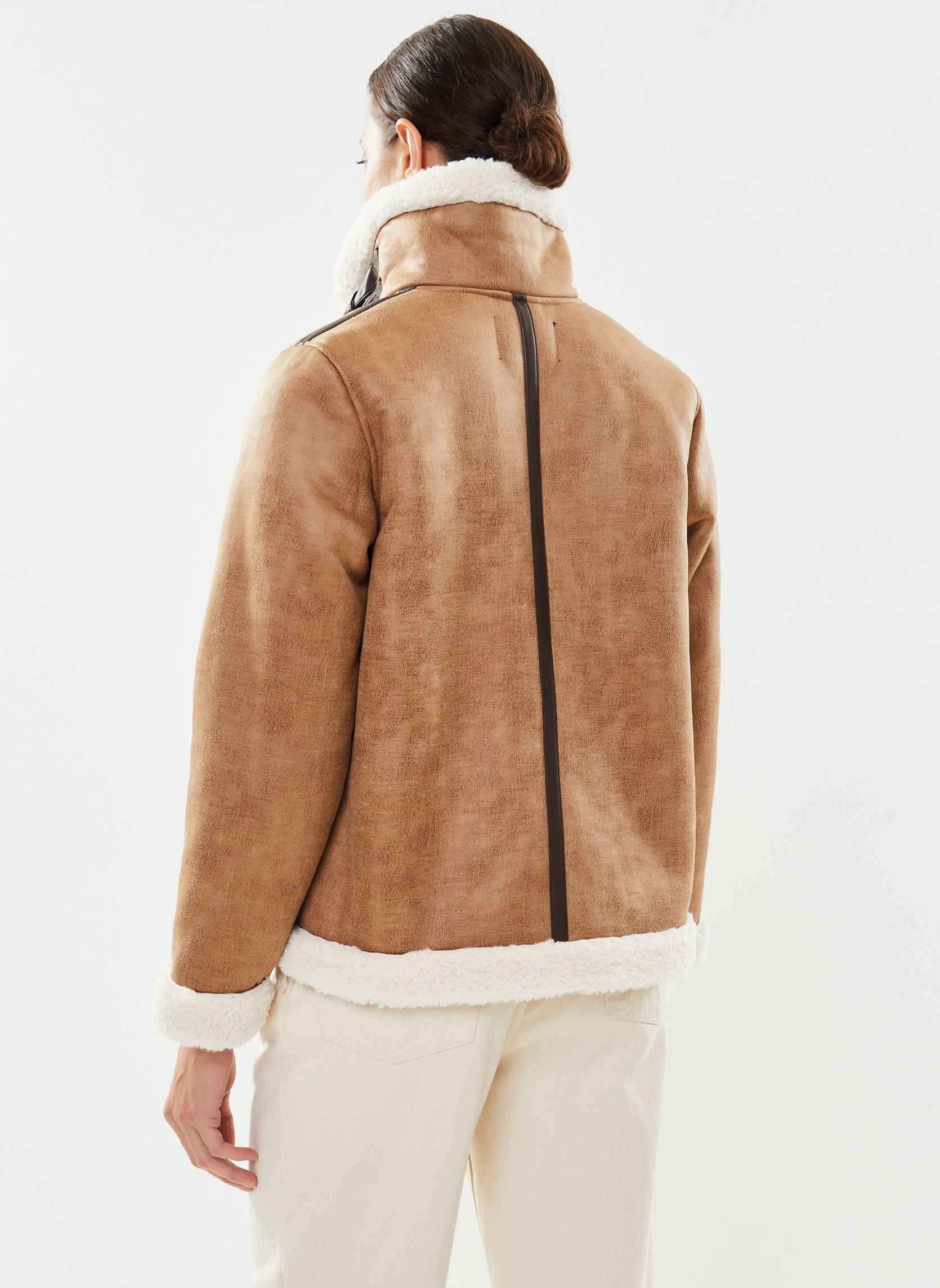 Mäntel BYASANNE JACKET - damen braun B-Young Mäntel BYASANNE JACKET - damen braun Toasted Coconut