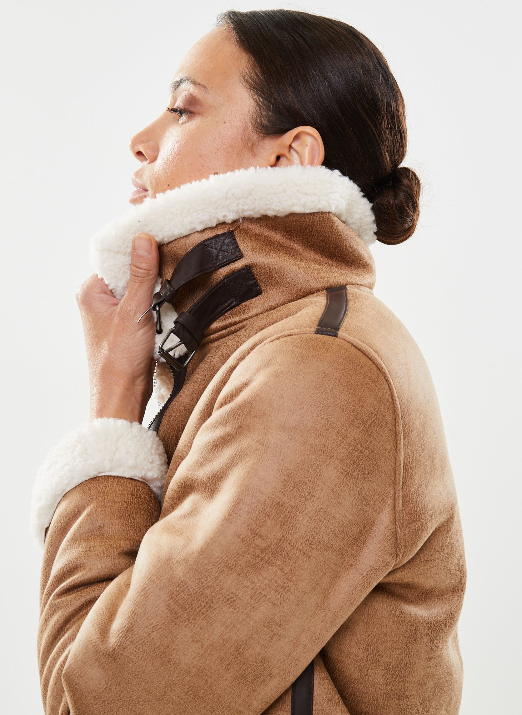 Mäntel BYASANNE JACKET - damen braun B-Young Mäntel BYASANNE JACKET - damen braun Toasted Coconut