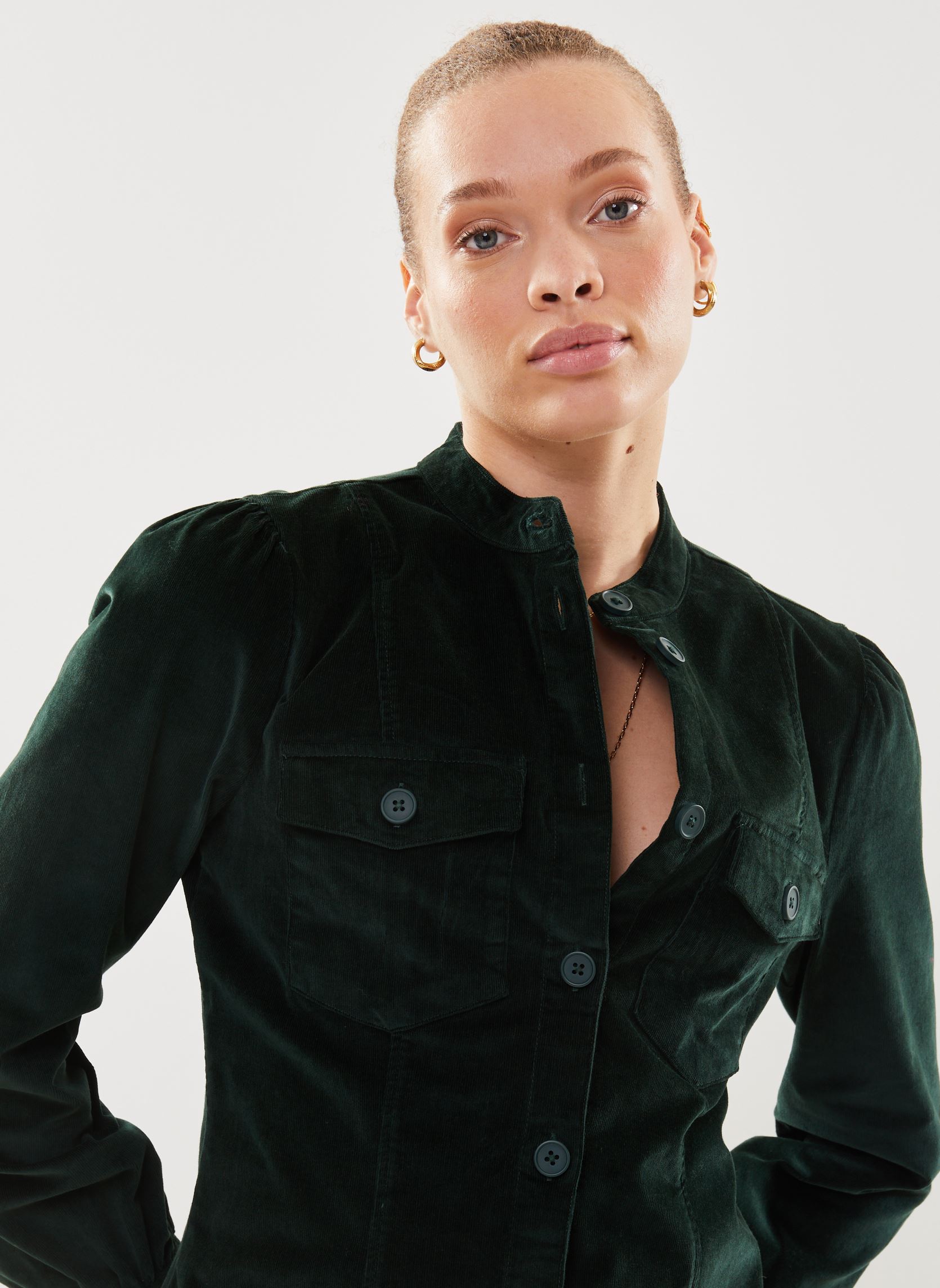 Robes Chemise BYEBELINE DRESS 2 - femme vert B-Young Robes Chemise BYEBELINE DRESS 2 - femme vert Scarab
