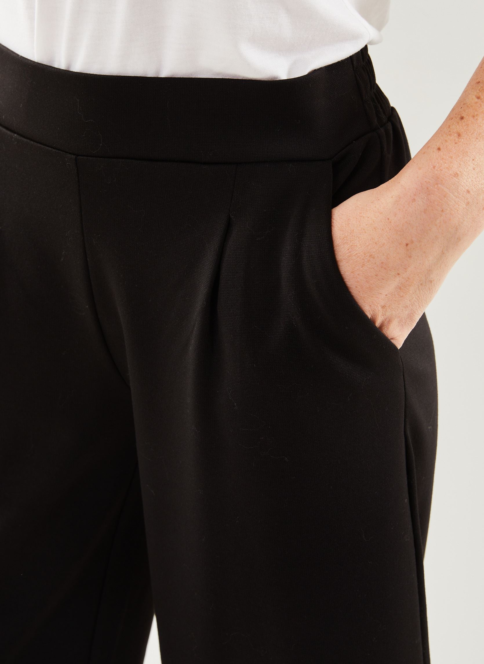 Pantalons larges Ihkate Sus Wide Pa femme noir Ichi Pantalons larges Ihkate Sus Wide Pa femme noir Black