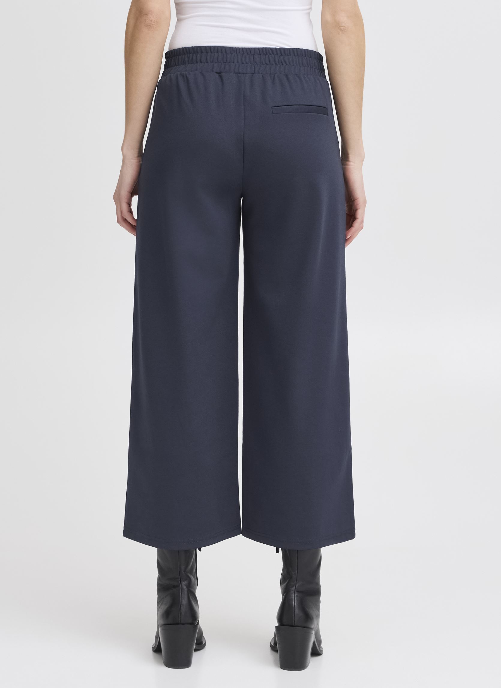 Weite Hosen Ihkate Sus Wide Pa damen blau Ichi Weite Hosen Ihkate Sus Wide Pa damen blau Total Eclipse