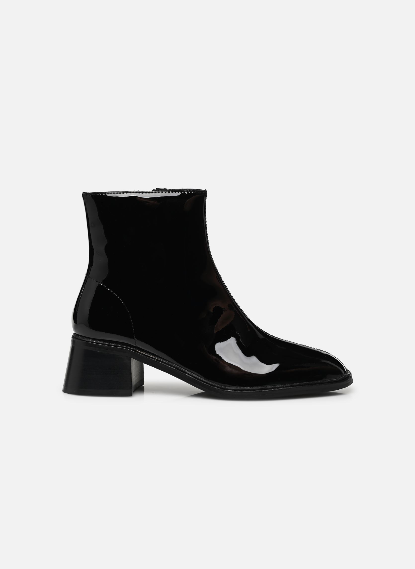 Enkellaarzen en boots PARIS dames zwart Karston Enkellaarzen en boots PARIS dames zwart NOIR VERNI2