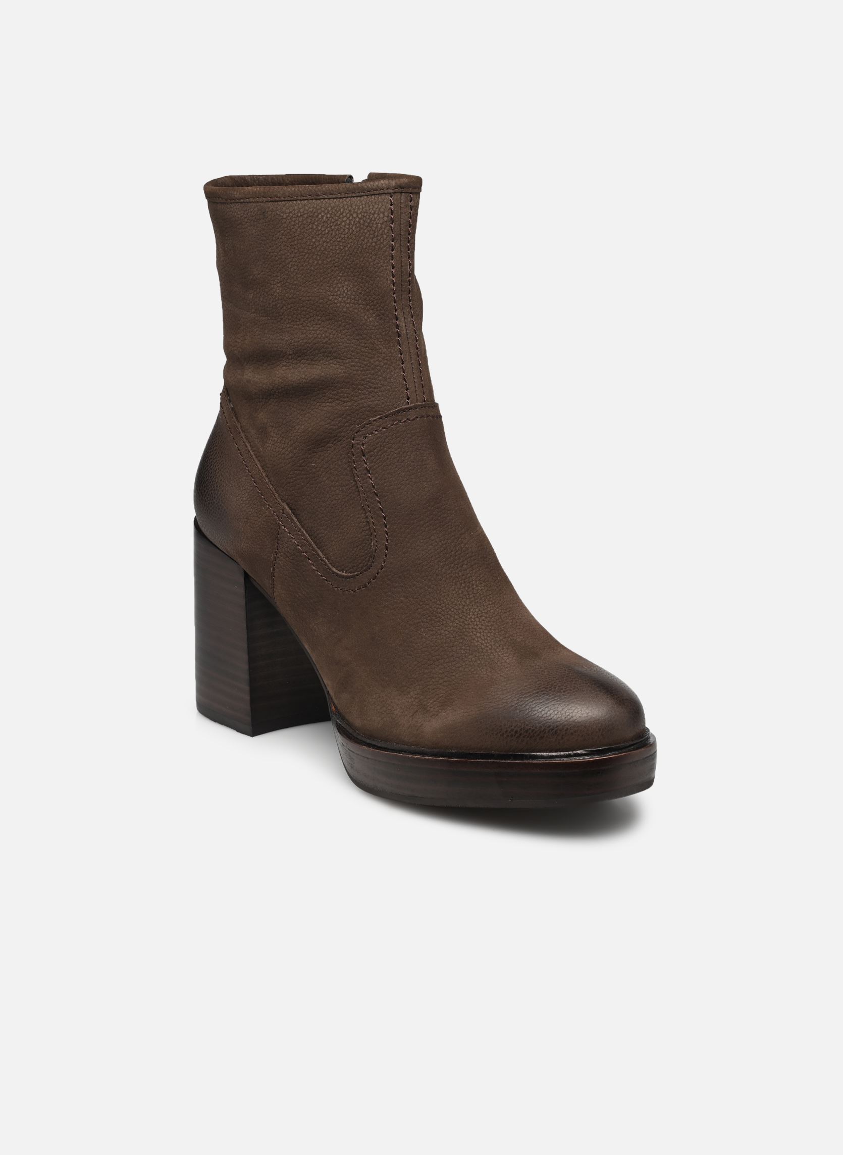 Bottines et boots IRENE femme marron Karston Bottines et boots IRENE femme marron Marron Graine