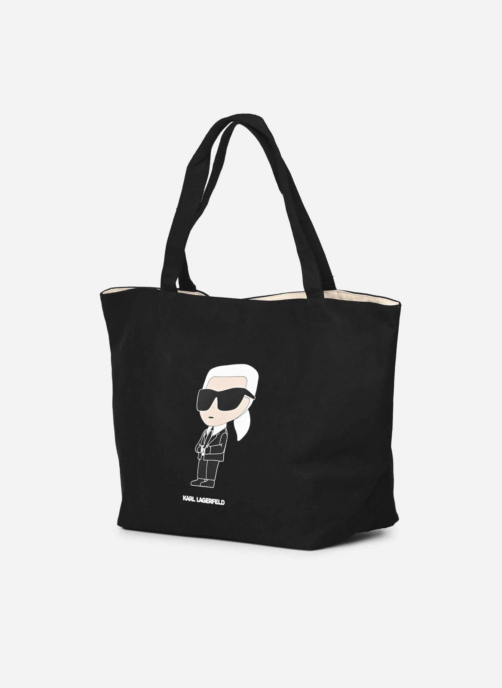 Grote winkelzak K/Ikonik 2.0 Karl Canv Shopper dames zwart Karl Lagerfeld Grote winkelzak K/Ikonik 2.0 Karl Canv Shopper dames zwart BLACK
