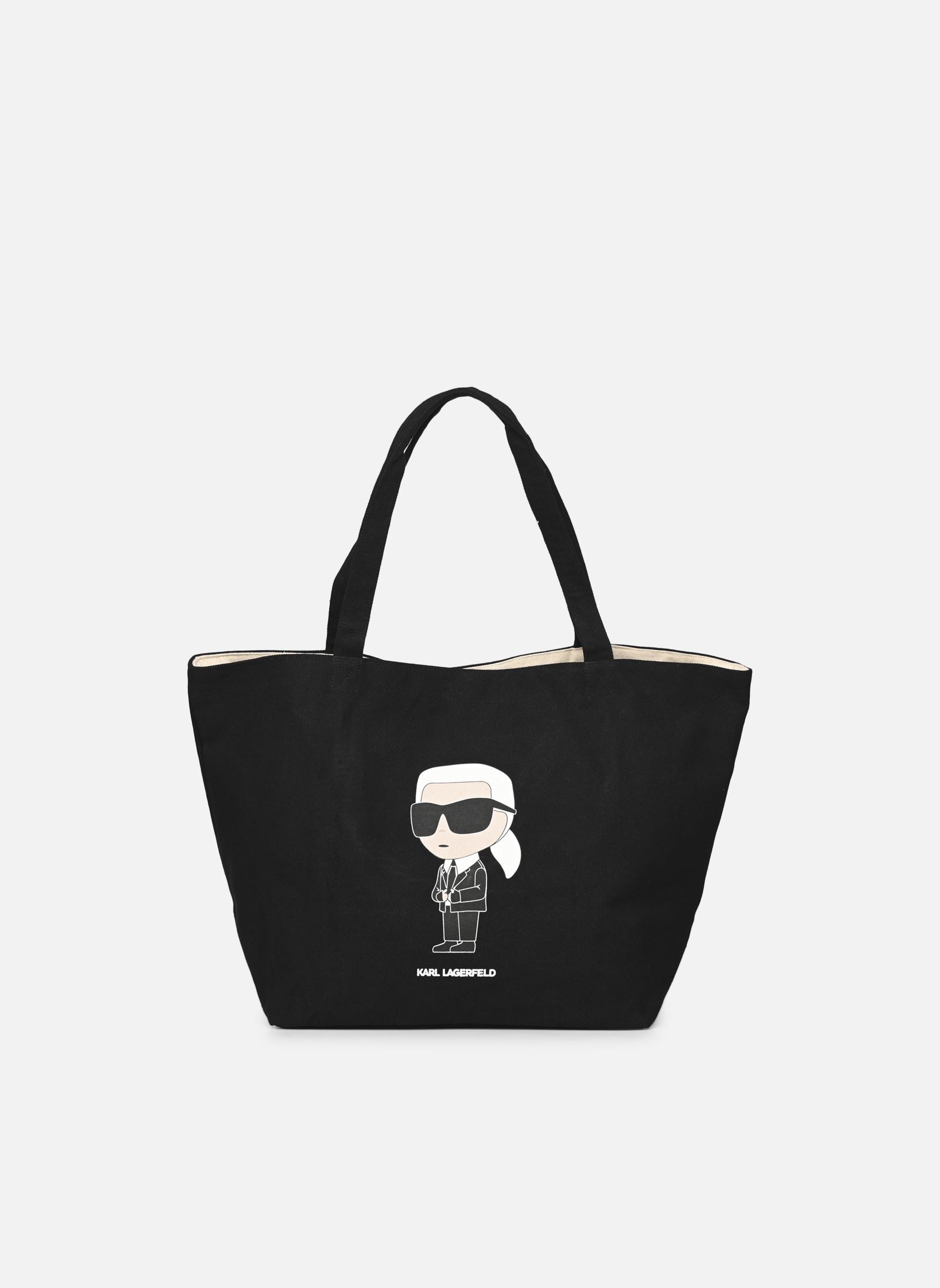 Grote winkelzak K/Ikonik 2.0 Karl Canv Shopper dames zwart Karl Lagerfeld Grote winkelzak K/Ikonik 2.0 Karl Canv Shopper dames zwart BLACK