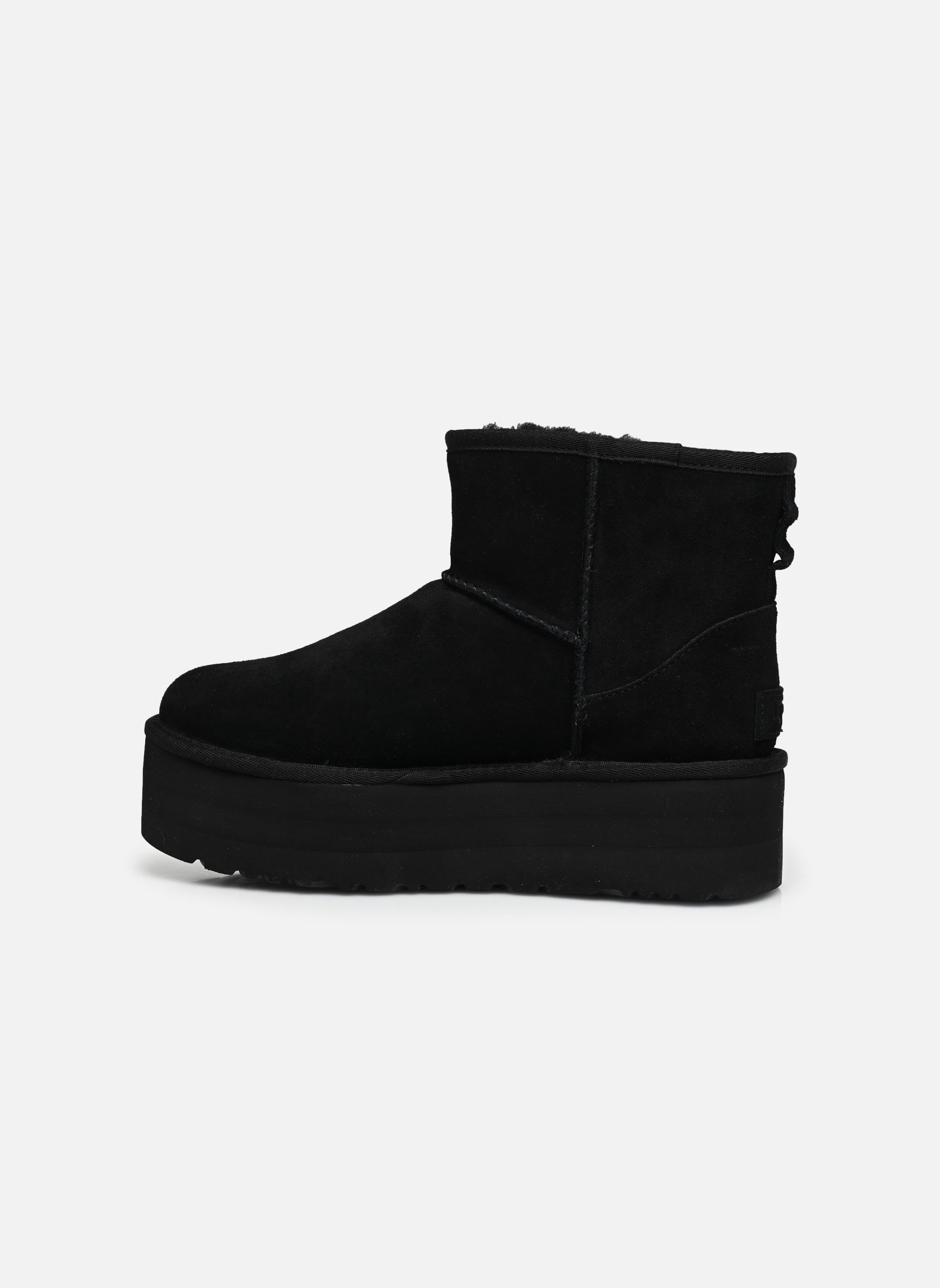 Gefütterte Stiefeletten W CLASSIC MINI PLATFORM damen schwarz UGG Gefütterte Stiefeletten W CLASSIC MINI PLATFORM damen schwarz BLACK