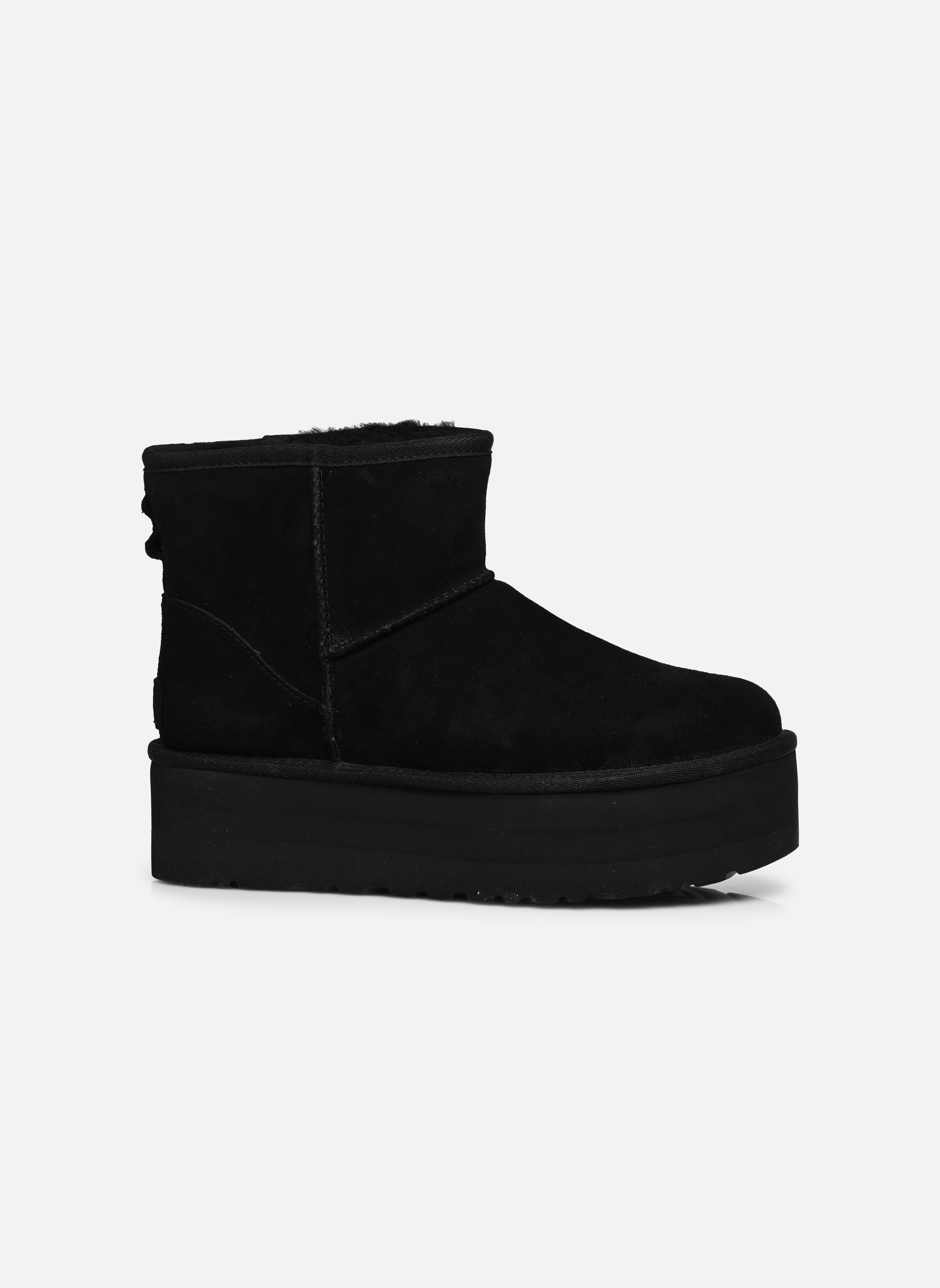 Gefütterte Stiefeletten W CLASSIC MINI PLATFORM damen schwarz UGG Gefütterte Stiefeletten W CLASSIC MINI PLATFORM damen schwarz BLACK