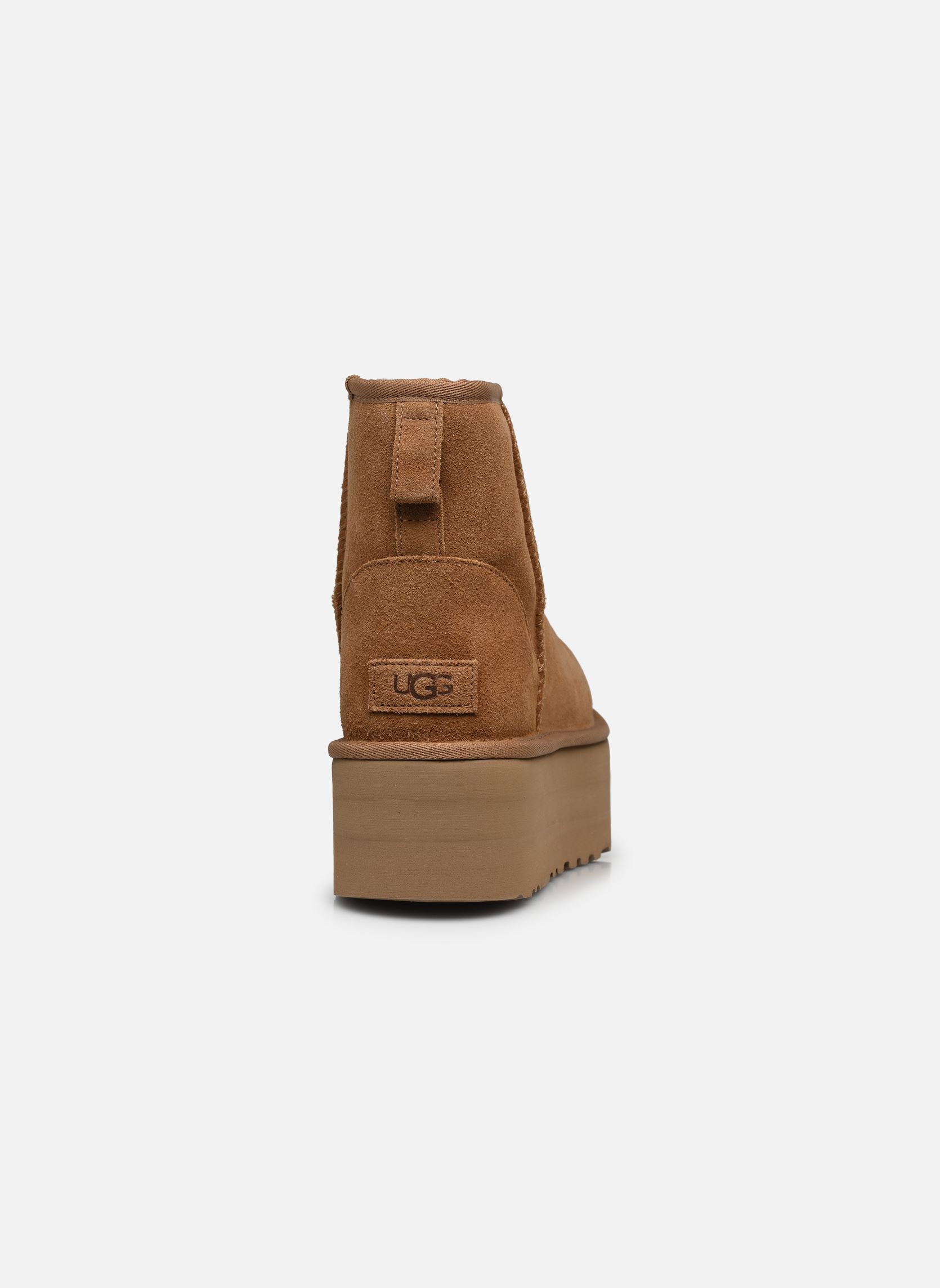 Gefütterte Stiefeletten W CLASSIC MINI PLATFORM damen braun UGG Gefütterte Stiefeletten W CLASSIC MINI PLATFORM damen braun CHESTNUT