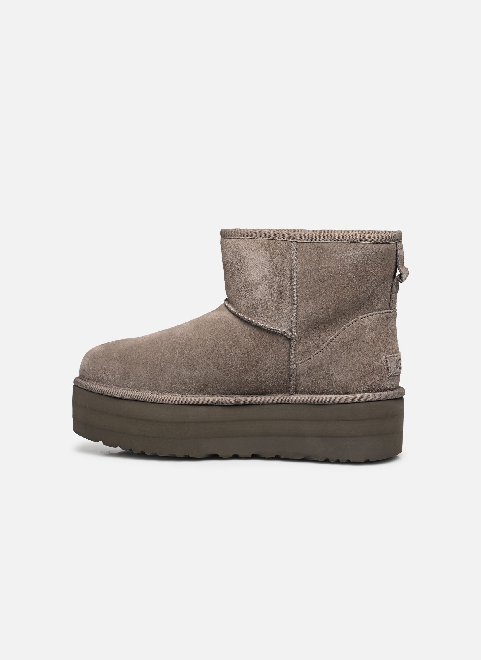 Bottines fourrées W CLASSIC MINI PLATFORM femme gris UGG Bottines fourrées W CLASSIC MINI PLATFORM femme gris SMOKE PLUME