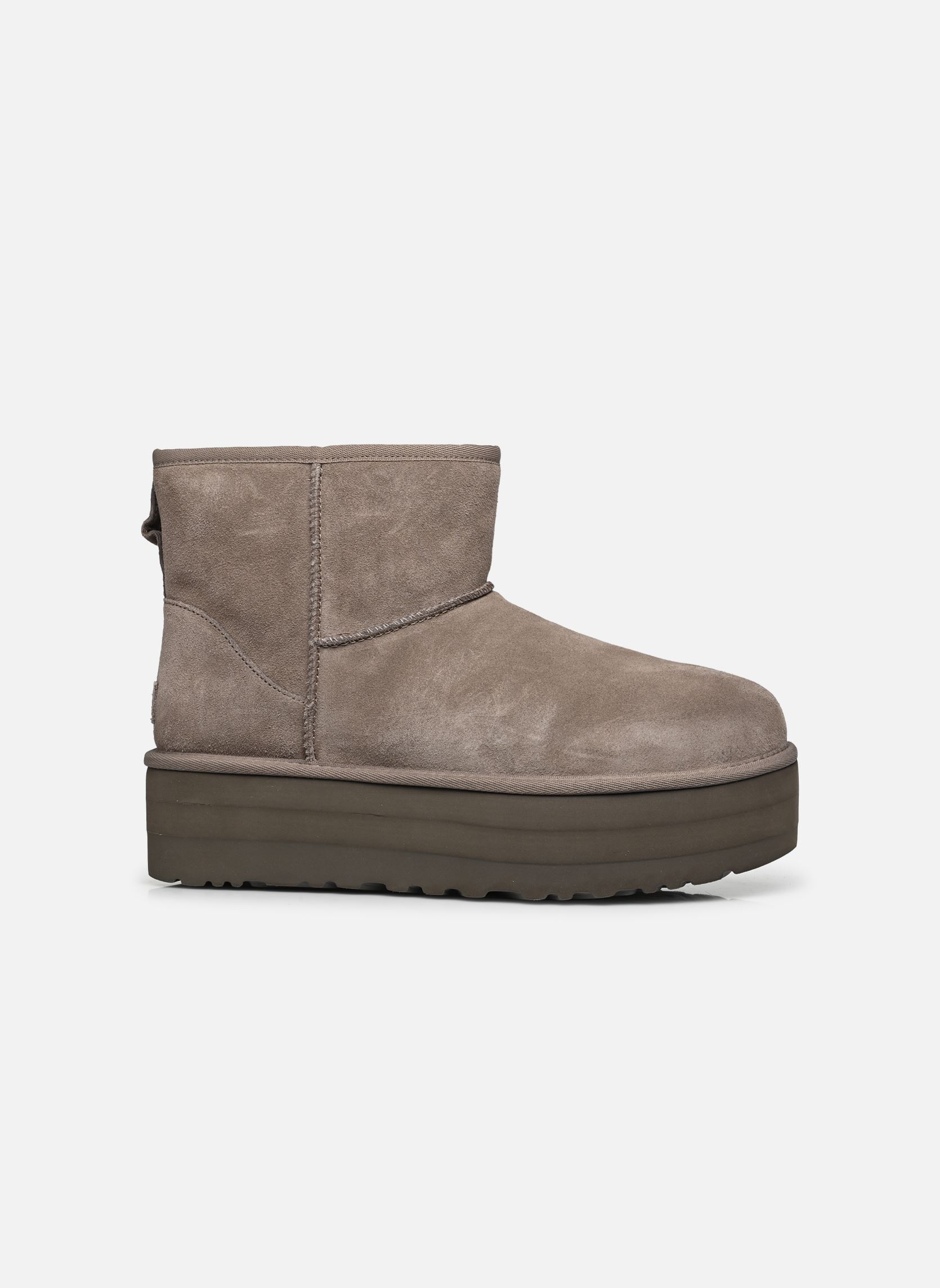 Bottines fourrées W CLASSIC MINI PLATFORM femme gris UGG Bottines fourrées W CLASSIC MINI PLATFORM femme gris SMOKE PLUME