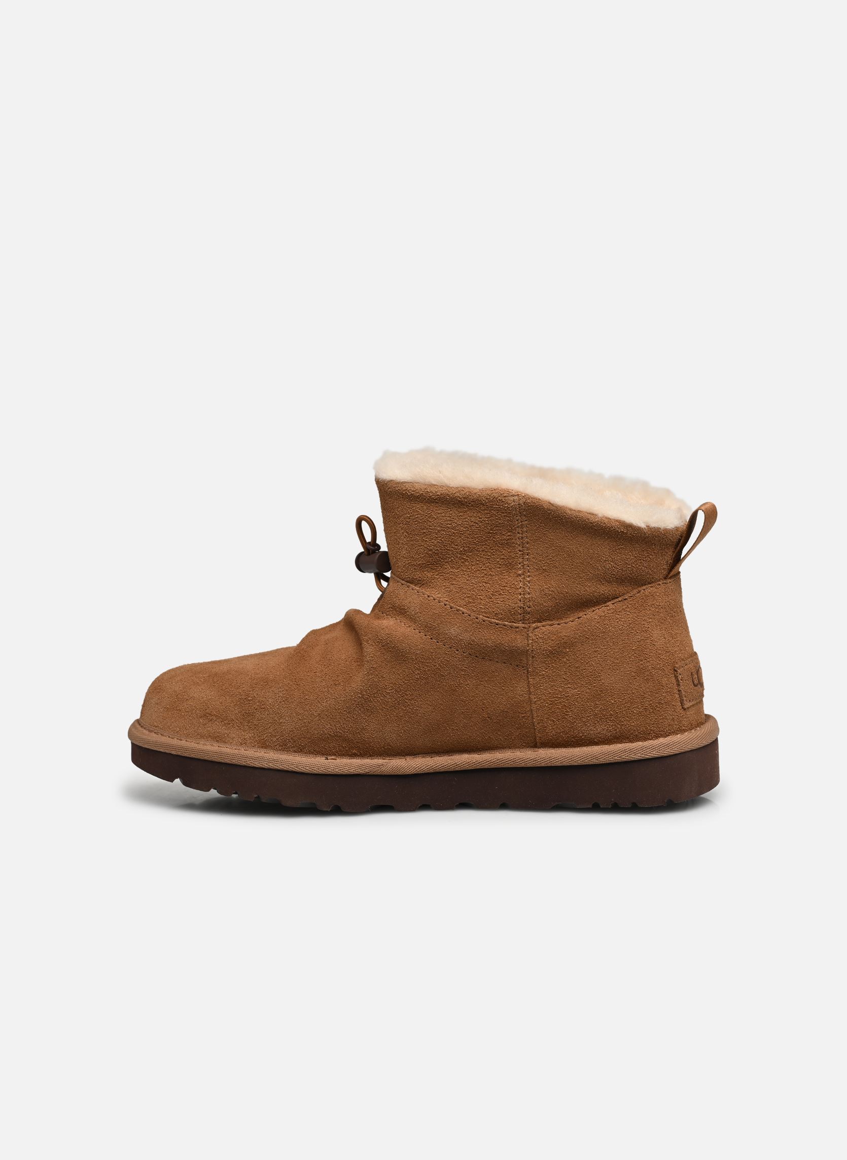 Bottines fourrées W CLASSIC MINI TOGGLER femme marron UGG Bottines fourrées W CLASSIC MINI TOGGLER femme marron CHESTNUT
