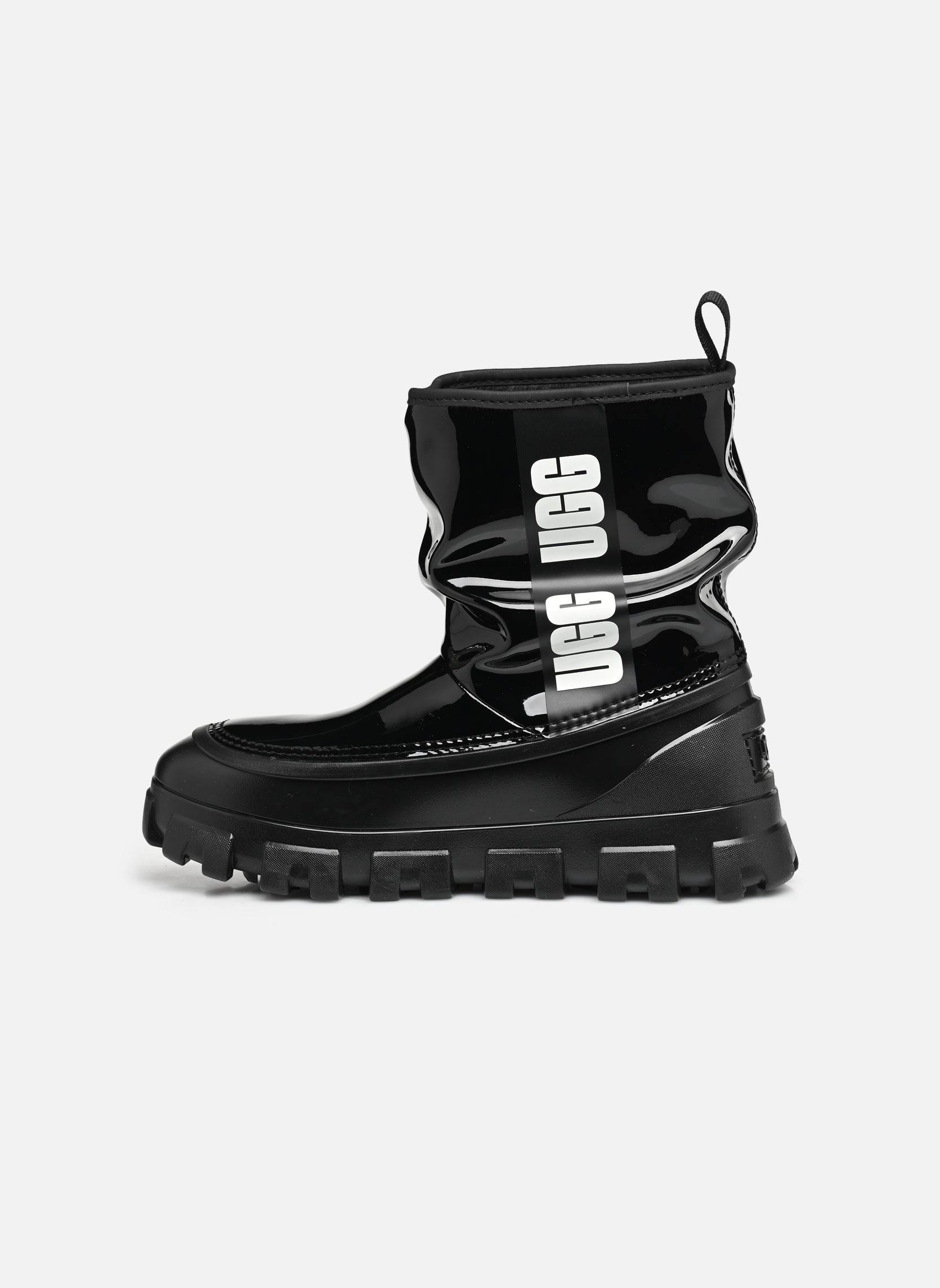 UGG Bottes de pluie Bottines - W CLASSIC BRELLAH MINI femme noir