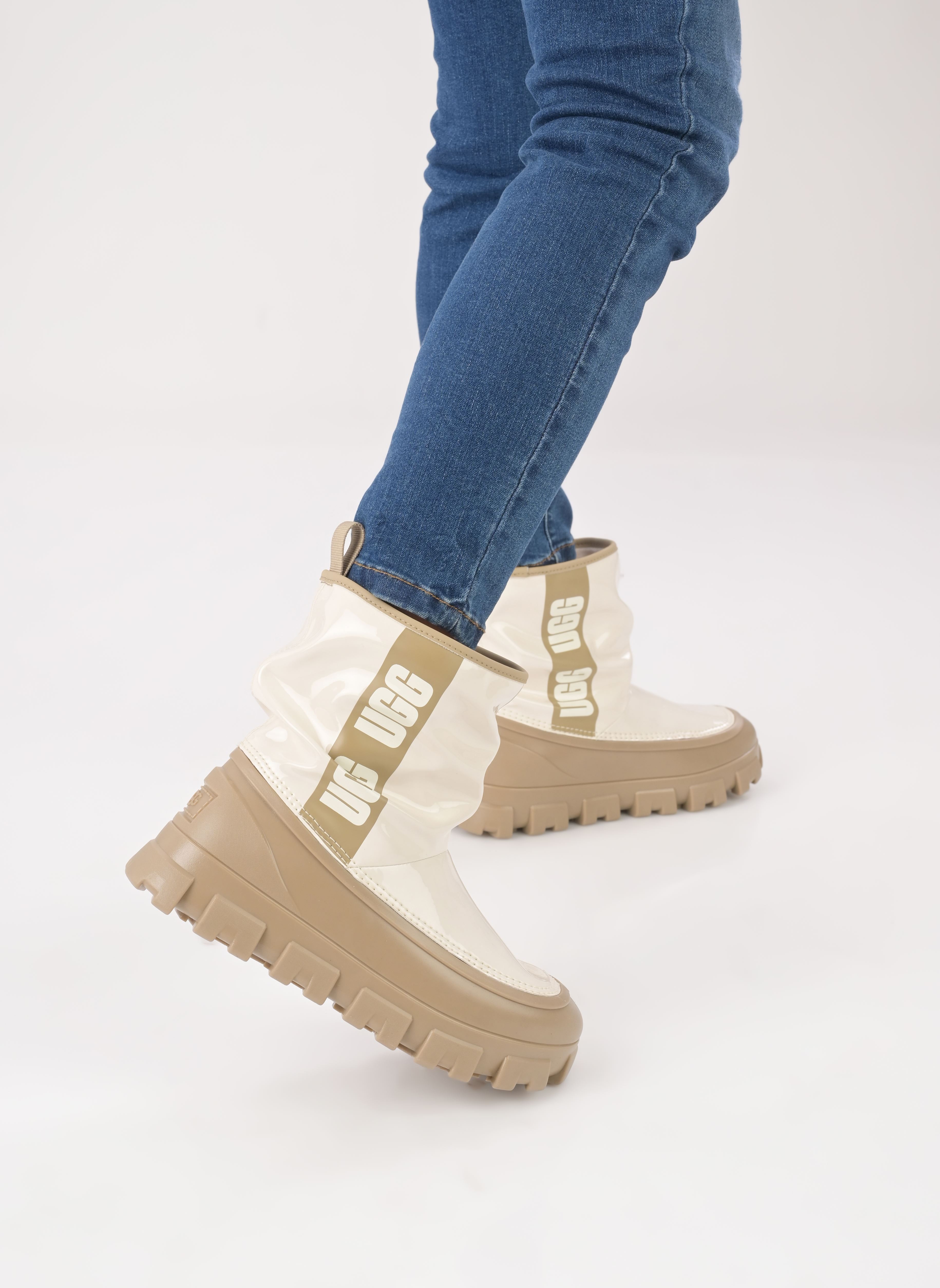 Bottes de pluie W CLASSIC BRELLAH MINI femme beige UGG Bottes de pluie W CLASSIC BRELLAH MINI femme beige MUSTARD SEED / JASMINE