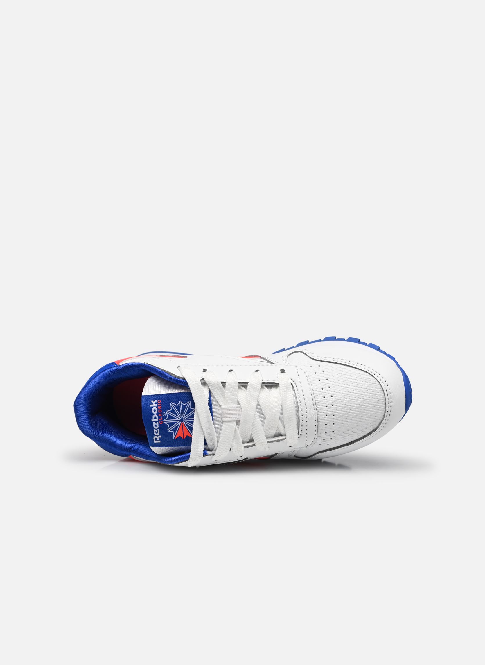 Baskets Classic Leather Step N Flash K blanc Reebok Baskets Classic Leather Step N Flash K blanc Ftwwht/Elecob/Neoche