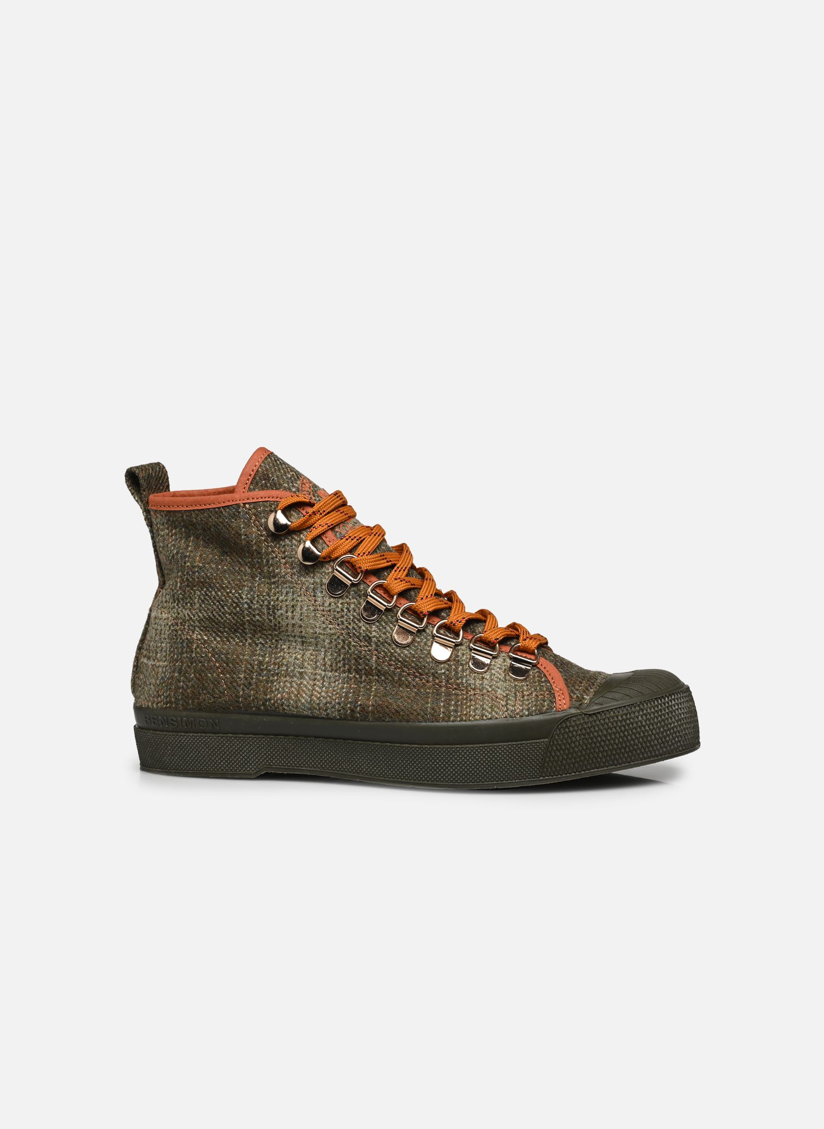 Baskets toile Stella B79 - WOOLMARK 2 femme vert Bensimon Baskets toile Stella B79 - WOOLMARK 2 femme vert KAKI