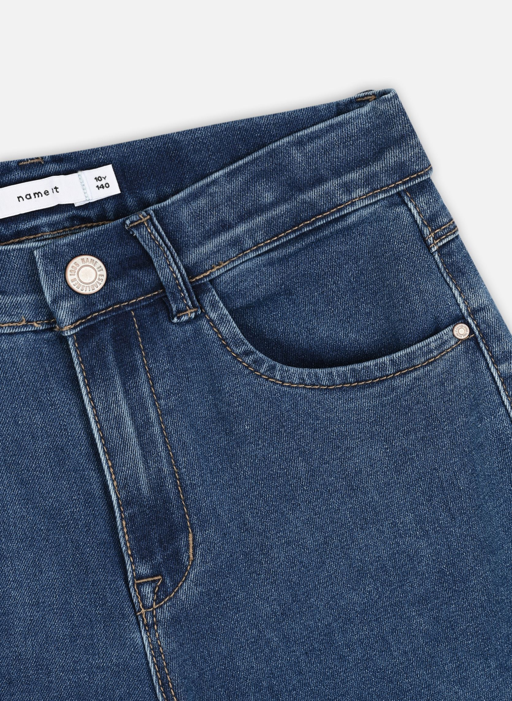 Straight Leg Jeans Nkfrose Hw Wide Jeans 1356-On Noos mädchen blau Name it Straight Leg Jeans Nkfrose Hw Wide Jeans 1356-On Noos mädchen blau Medium Blue Denim