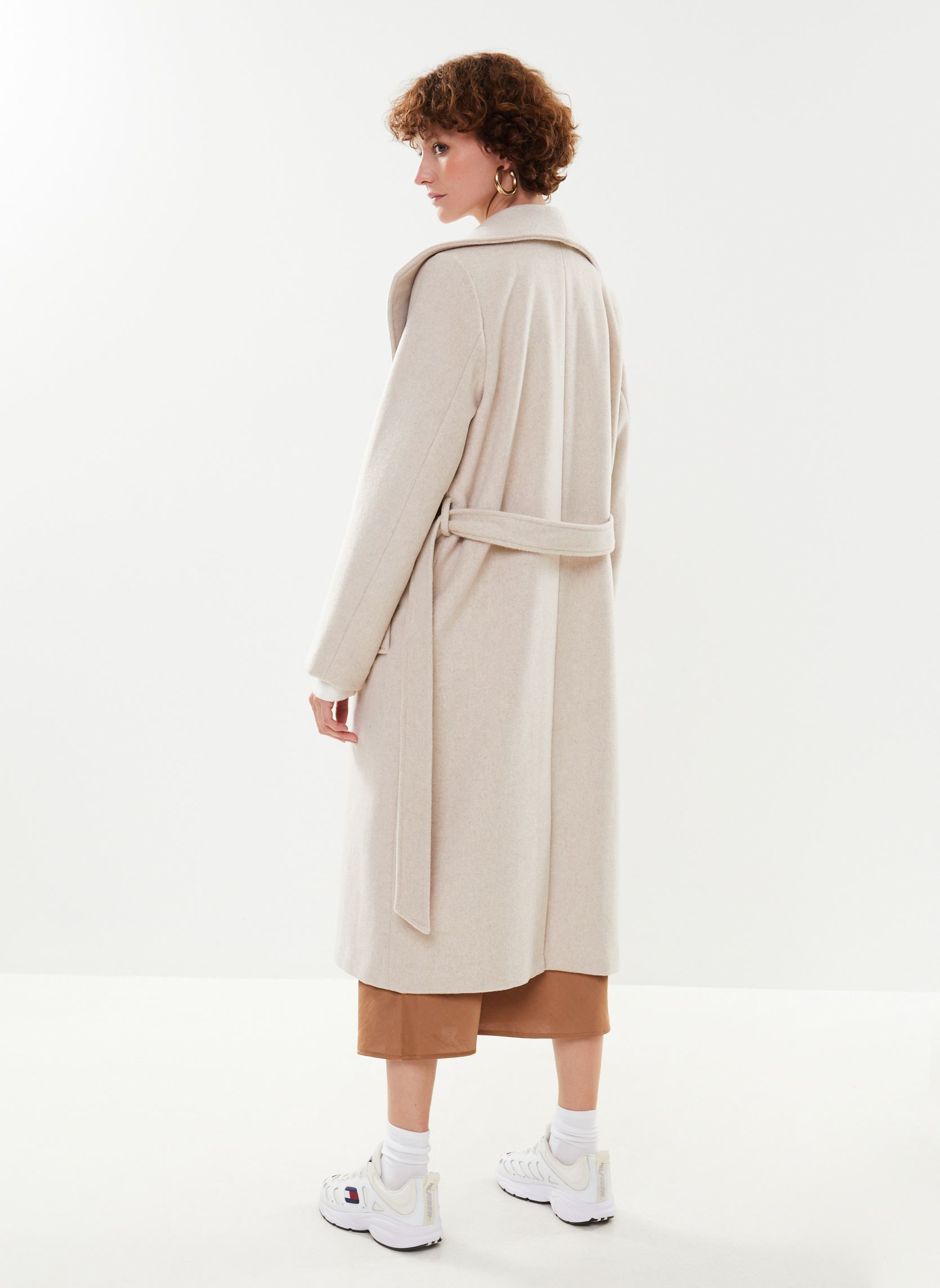 Selected Femme SLFROSA COAT - Cappotto classico - sandshell melange