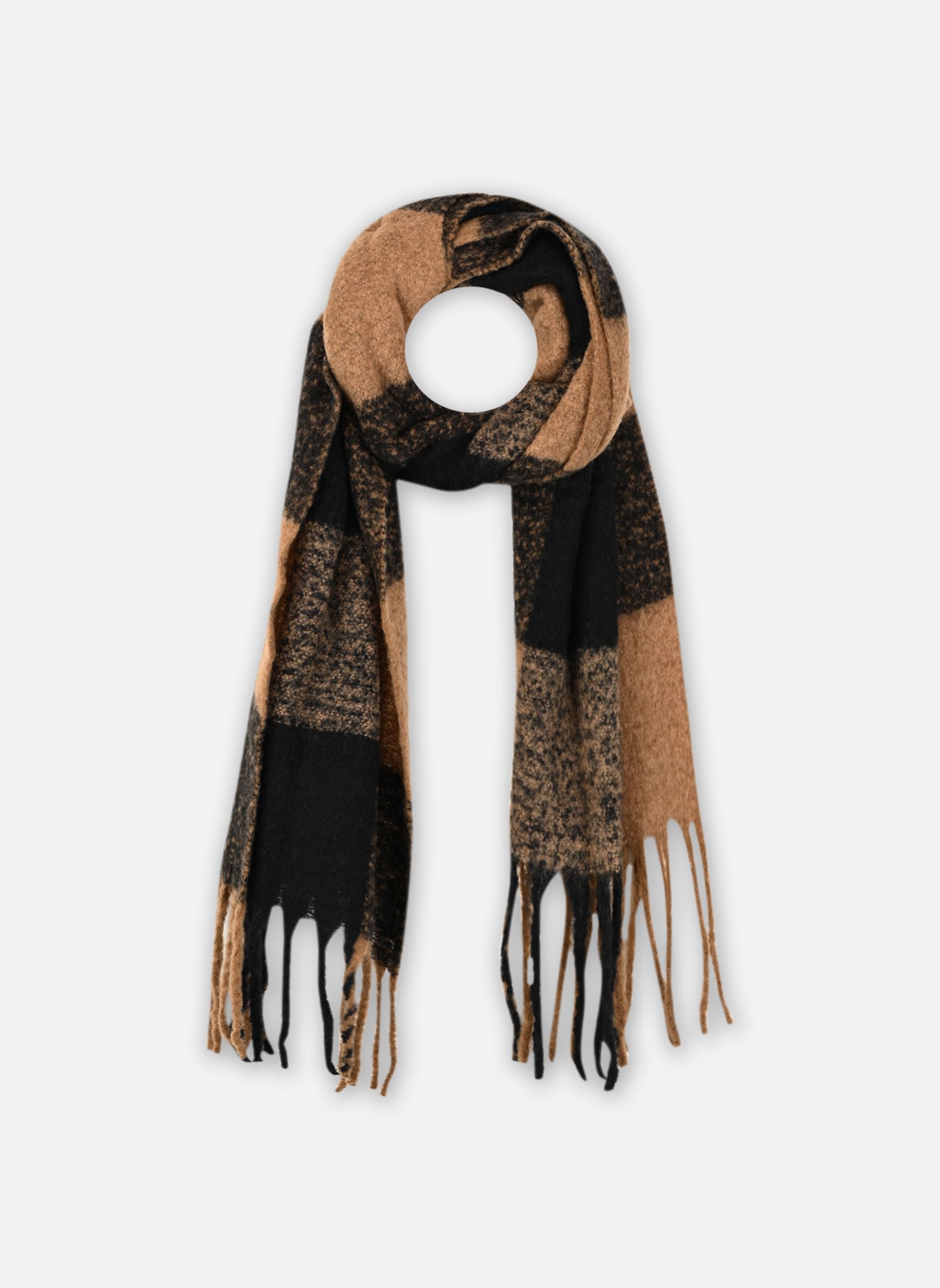 Echarpes Slftally New Check Scarf femme marron Selected Femme Echarpes Slftally New Check Scarf femme marron TOASTED COCONUT