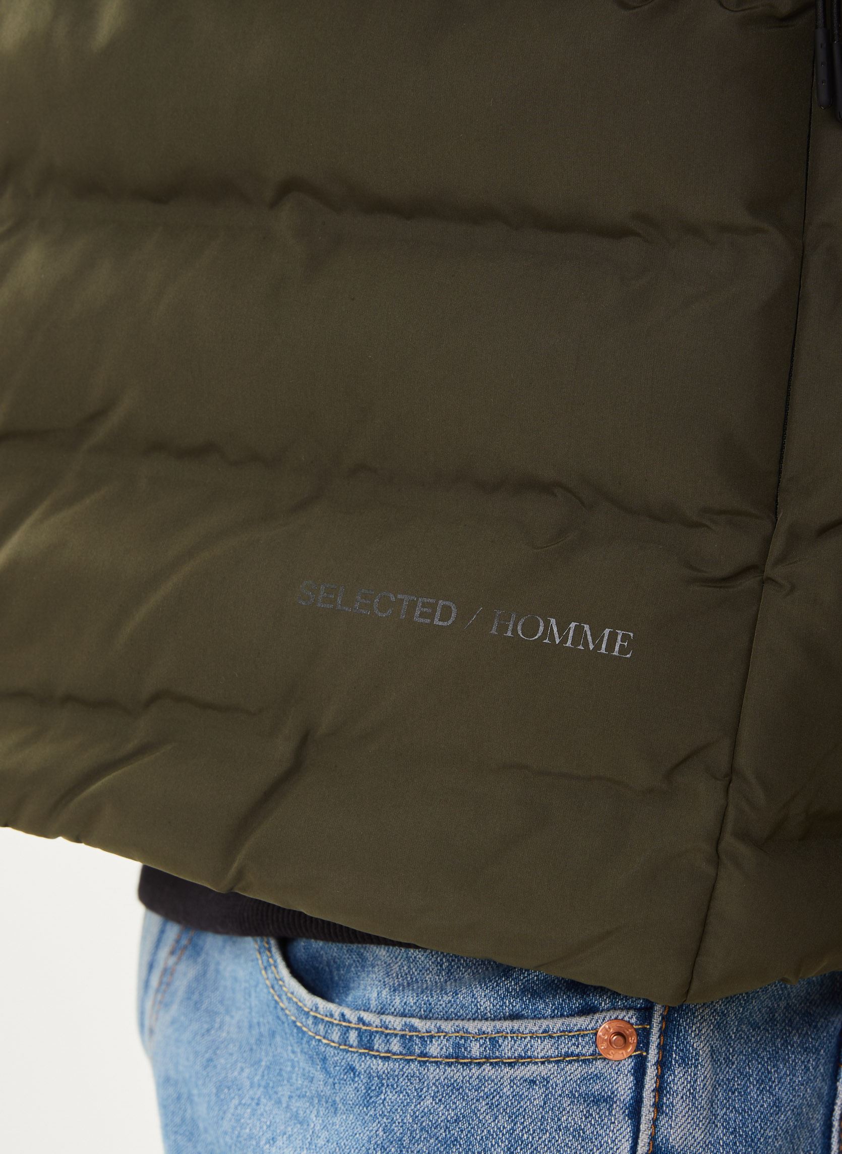 Doudounes sans manches Slhbarry Quilted Gilet Noos homme vert Selected Homme Doudounes sans manches Slhbarry Quilted Gilet Noos homme vert FOREST NIGHT