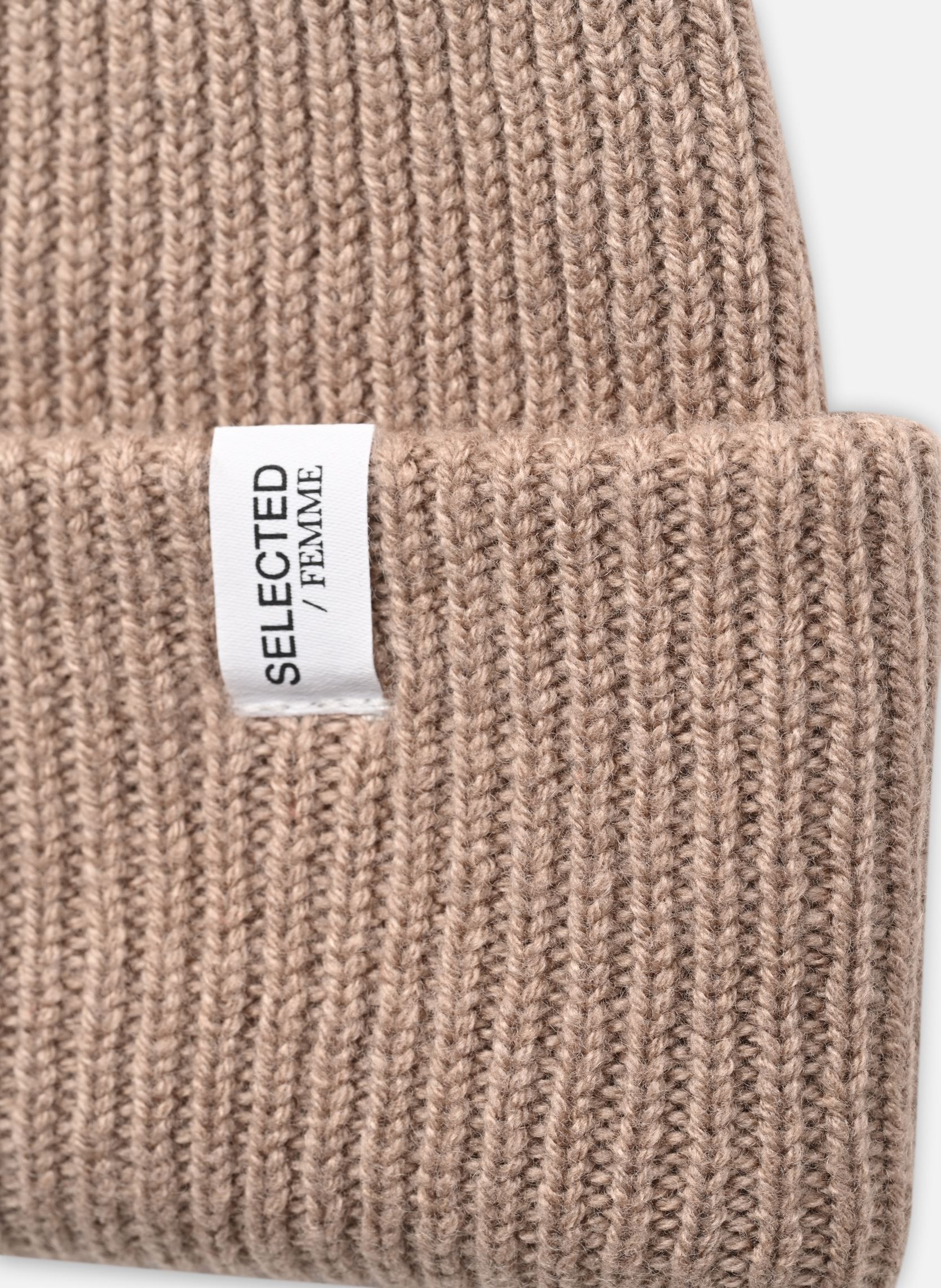 Bonnets Slhcray beanie B homme beige Selected Homme Bonnets Slhcray beanie B homme beige GREIGE