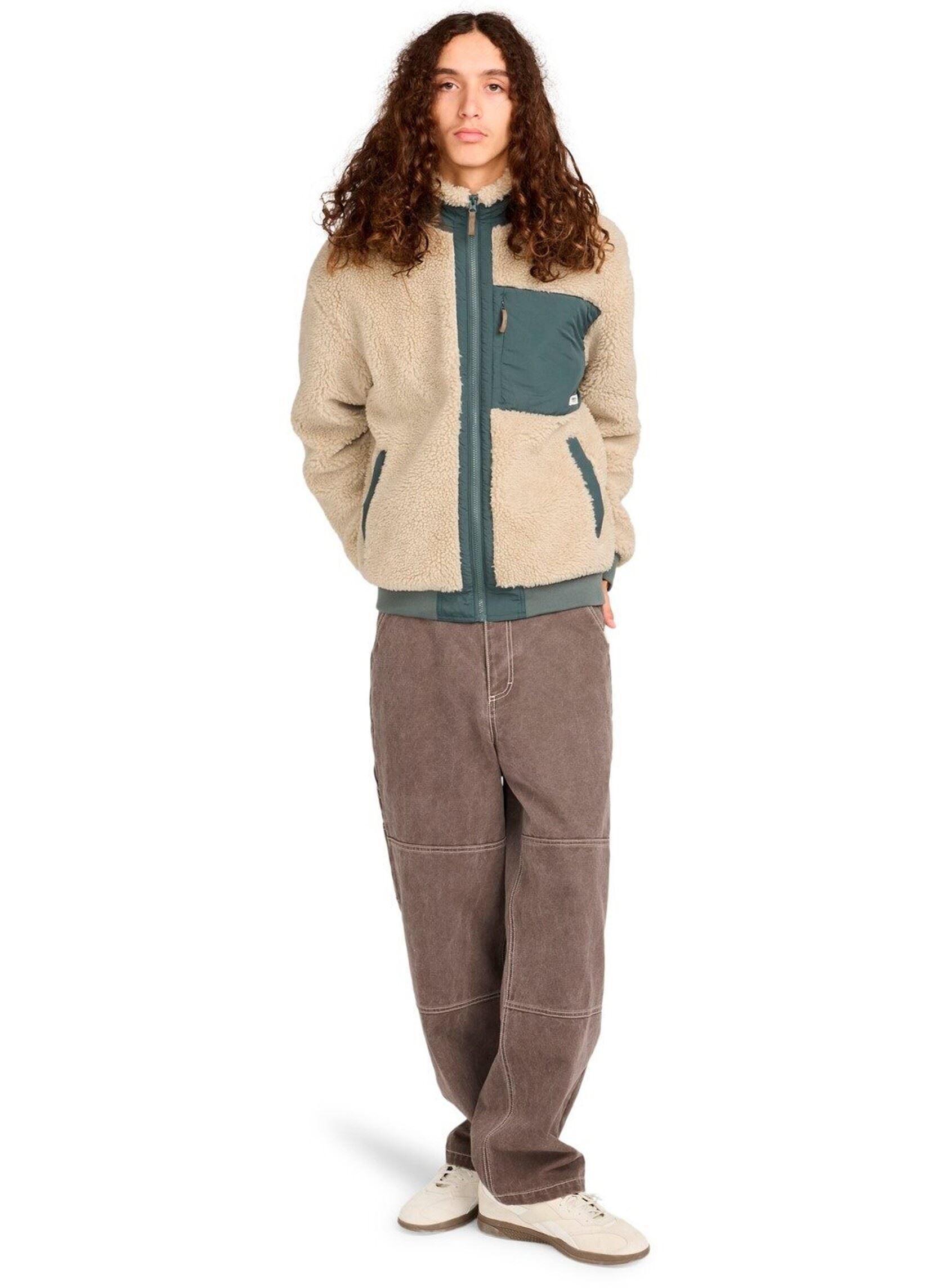 Vestes polaires Oak Sherpa homme beige Element Vestes polaires Oak Sherpa homme beige Oat Milk