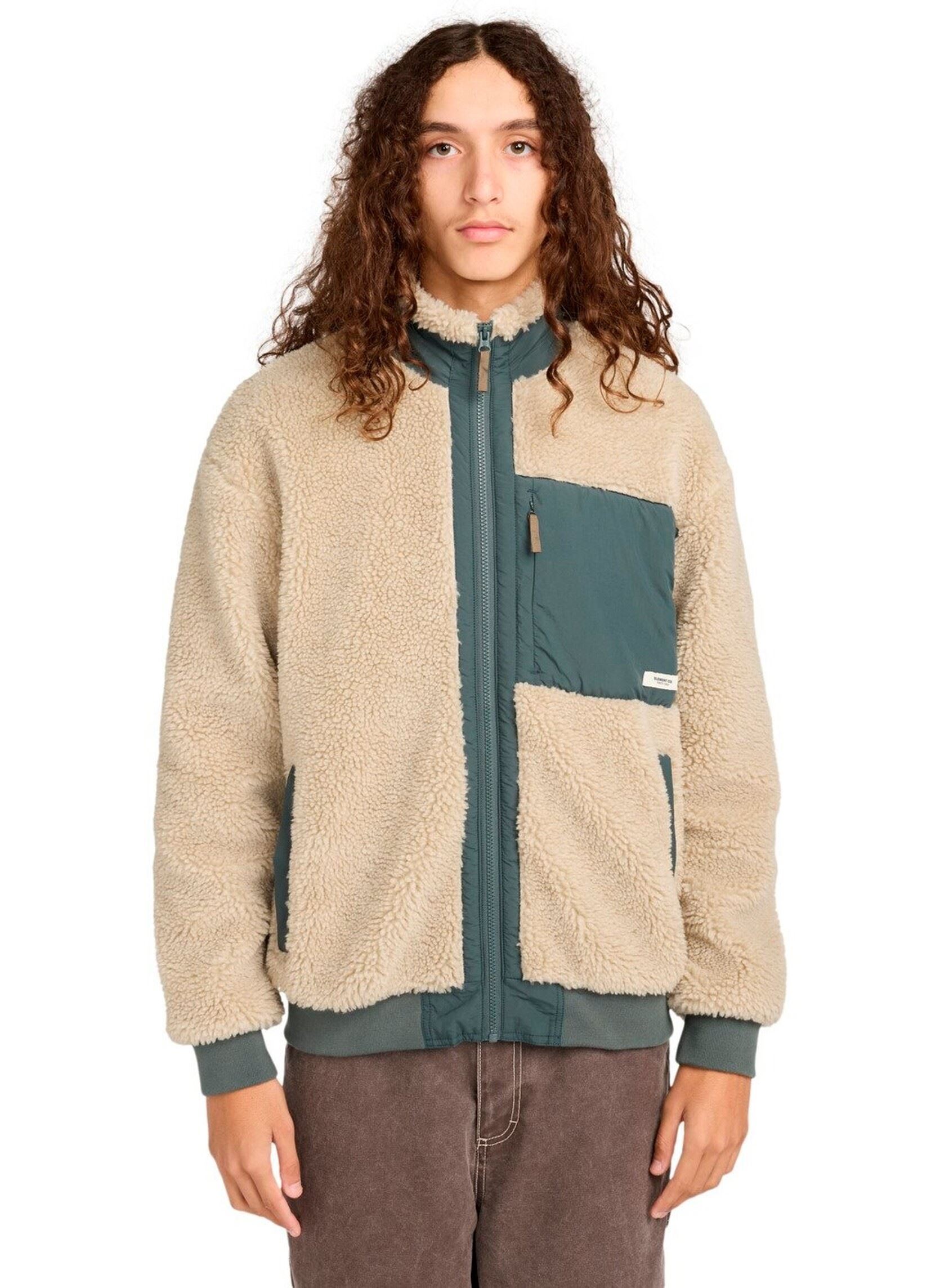 Vestes polaires Oak Sherpa homme beige Element Vestes polaires Oak Sherpa homme beige Oat Milk