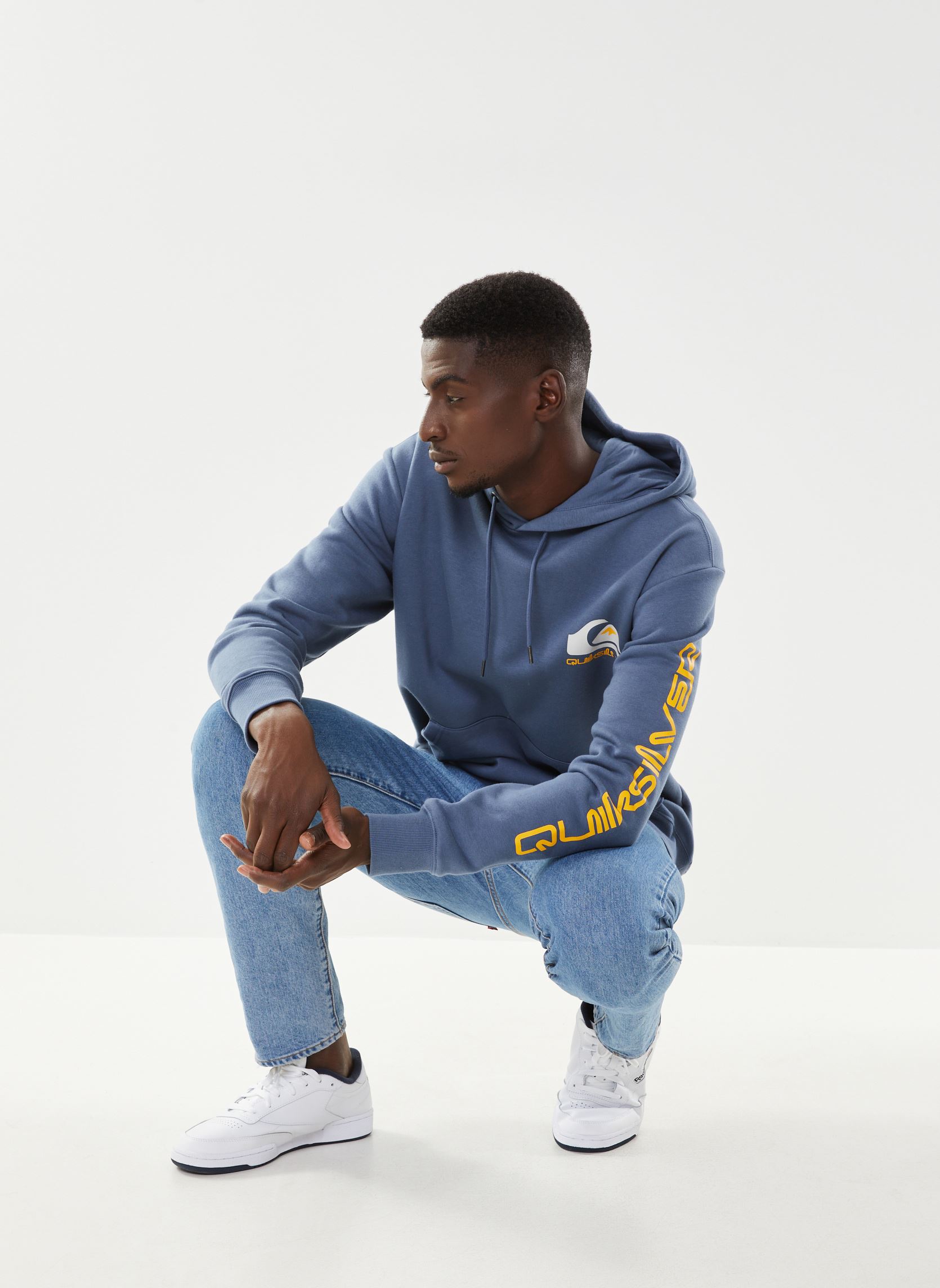 Sweats à capuche Omni Logo hood homme bleu Quiksilver Sweats à capuche Omni Logo hood homme bleu BERING SEA