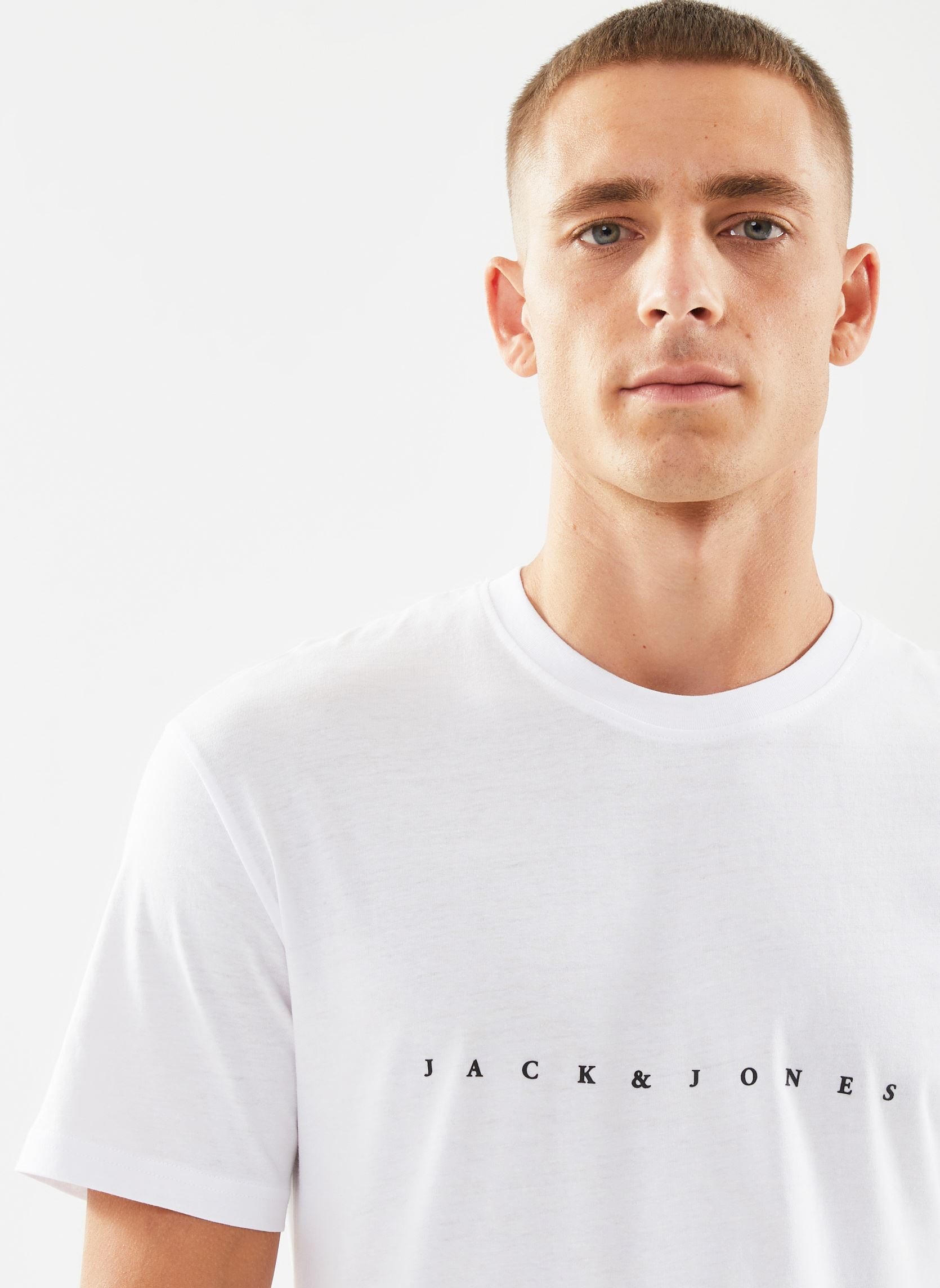 Tee-shirts Jjestar JJ Tee SS Noos homme blanc Jack & Jones Tee-shirts Jjestar JJ Tee SS Noos homme blanc WHITE