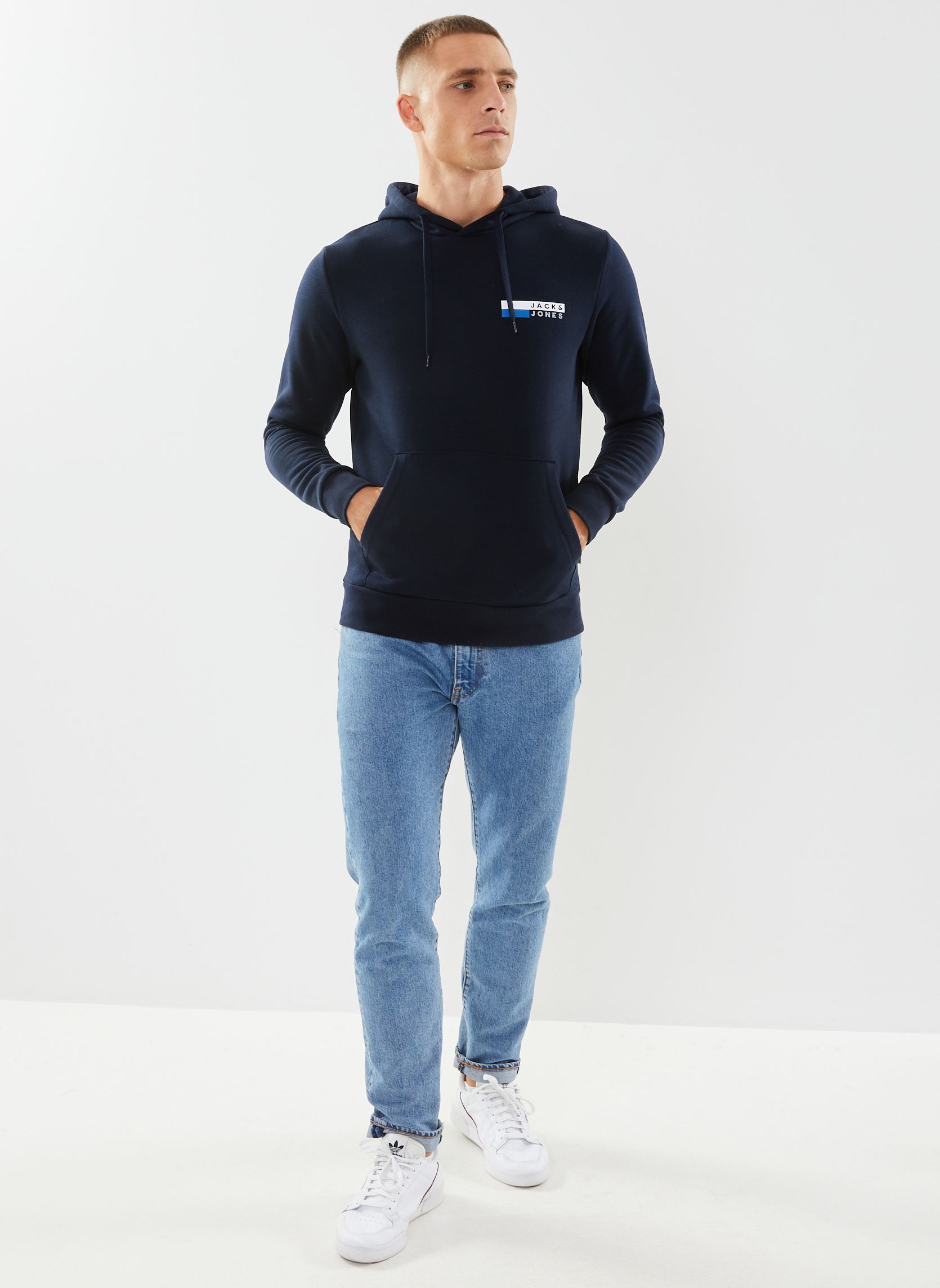 Sweats à capuche Jjecorp Logo Sweat Hood Play Noos homme bleu Jack & Jones Sweats à capuche Jjecorp Logo Sweat Hood Play Noos homme bleu NAVY BLAZER