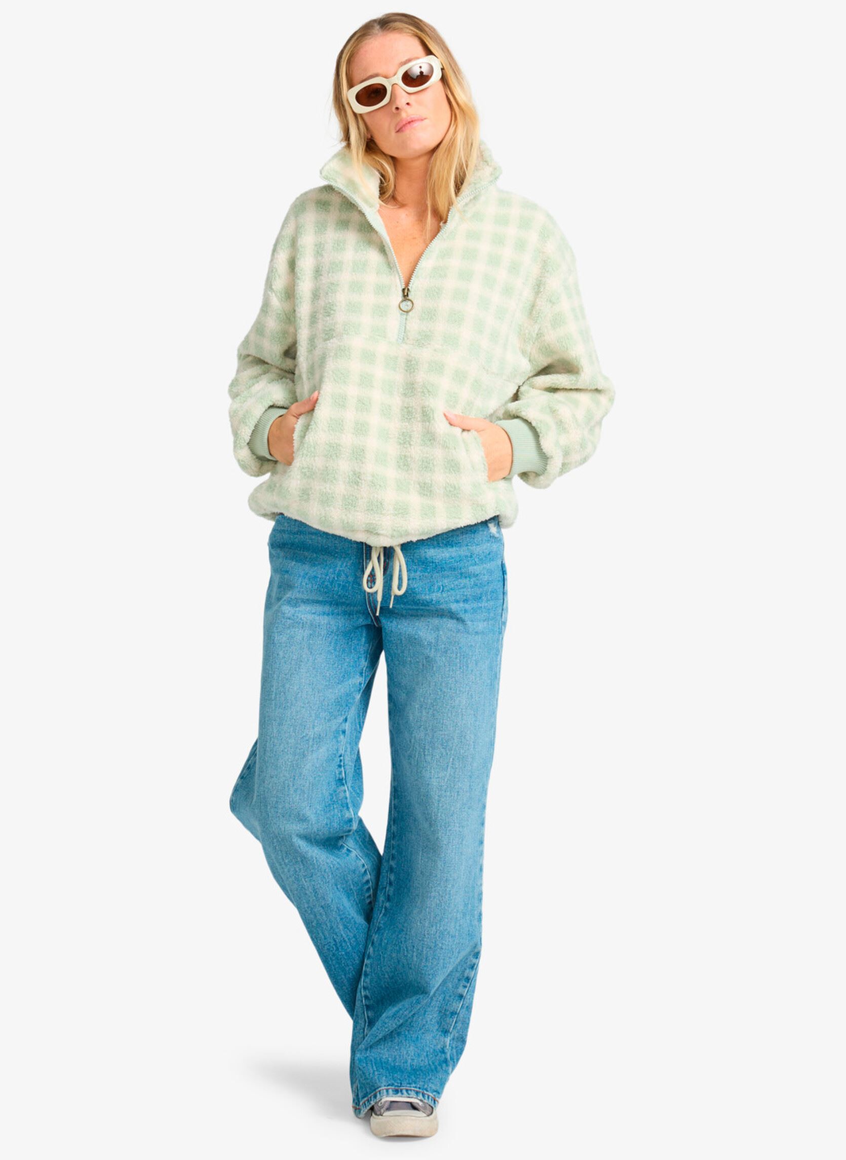 Fleece truien Time Off dames groen Billabong Fleece truien Time Off dames groen PISTACHIO