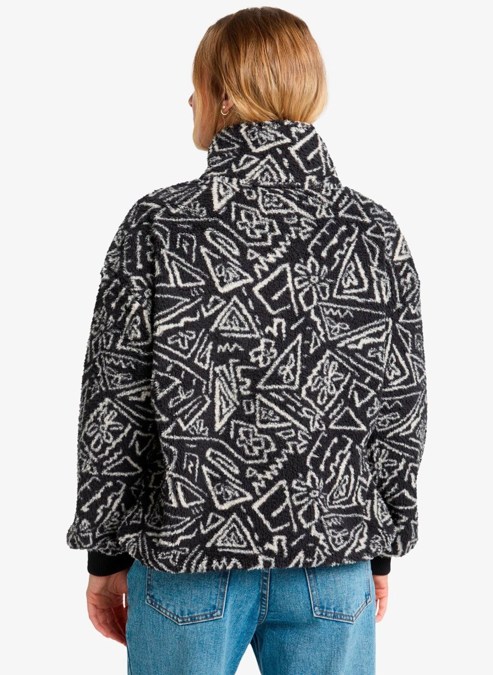 Fleece truien Time Off dames zwart Billabong Fleece truien Time Off dames zwart BLACK PEBBLE