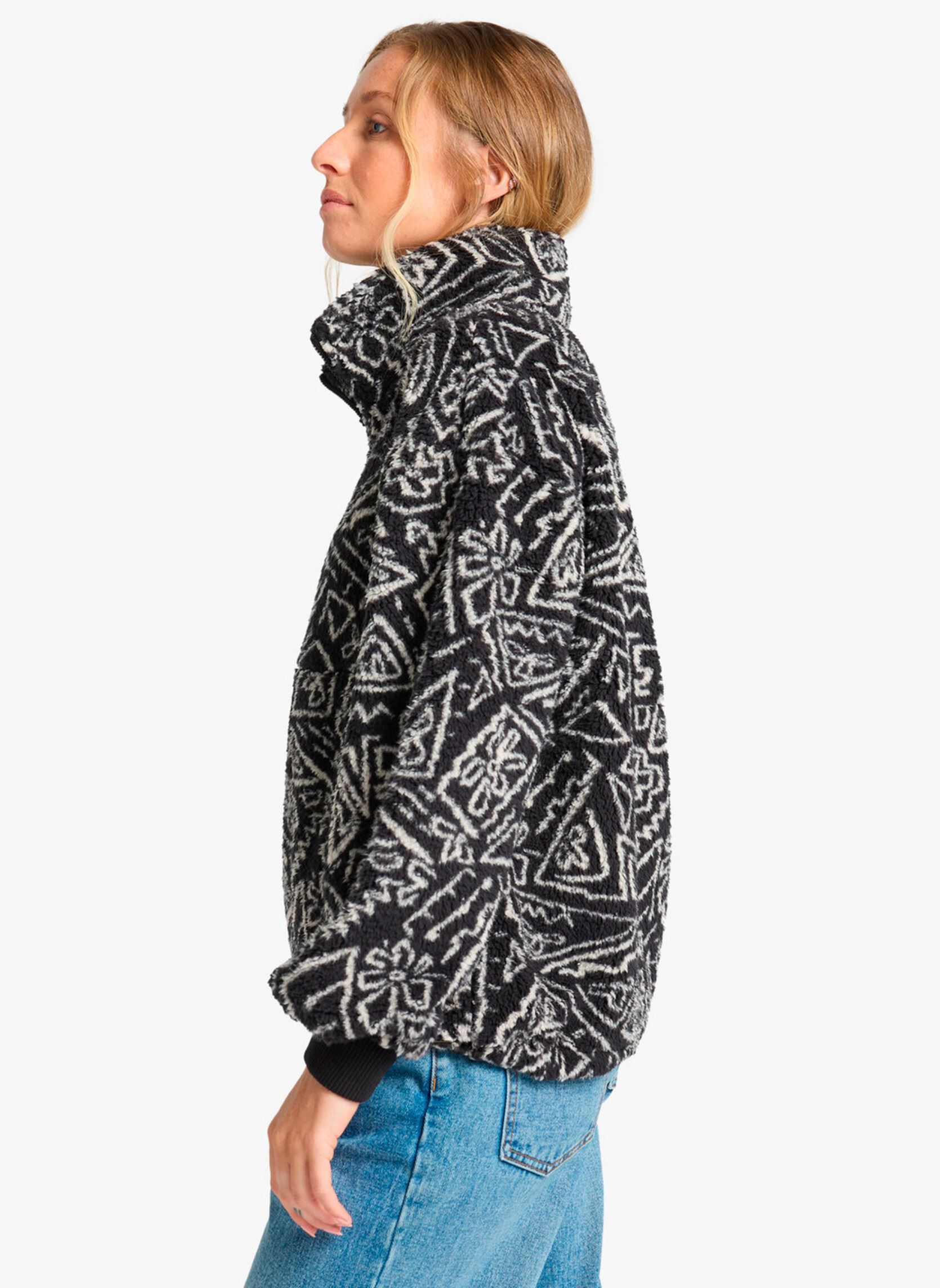 Fleece truien Time Off dames zwart Billabong Fleece truien Time Off dames zwart BLACK PEBBLE