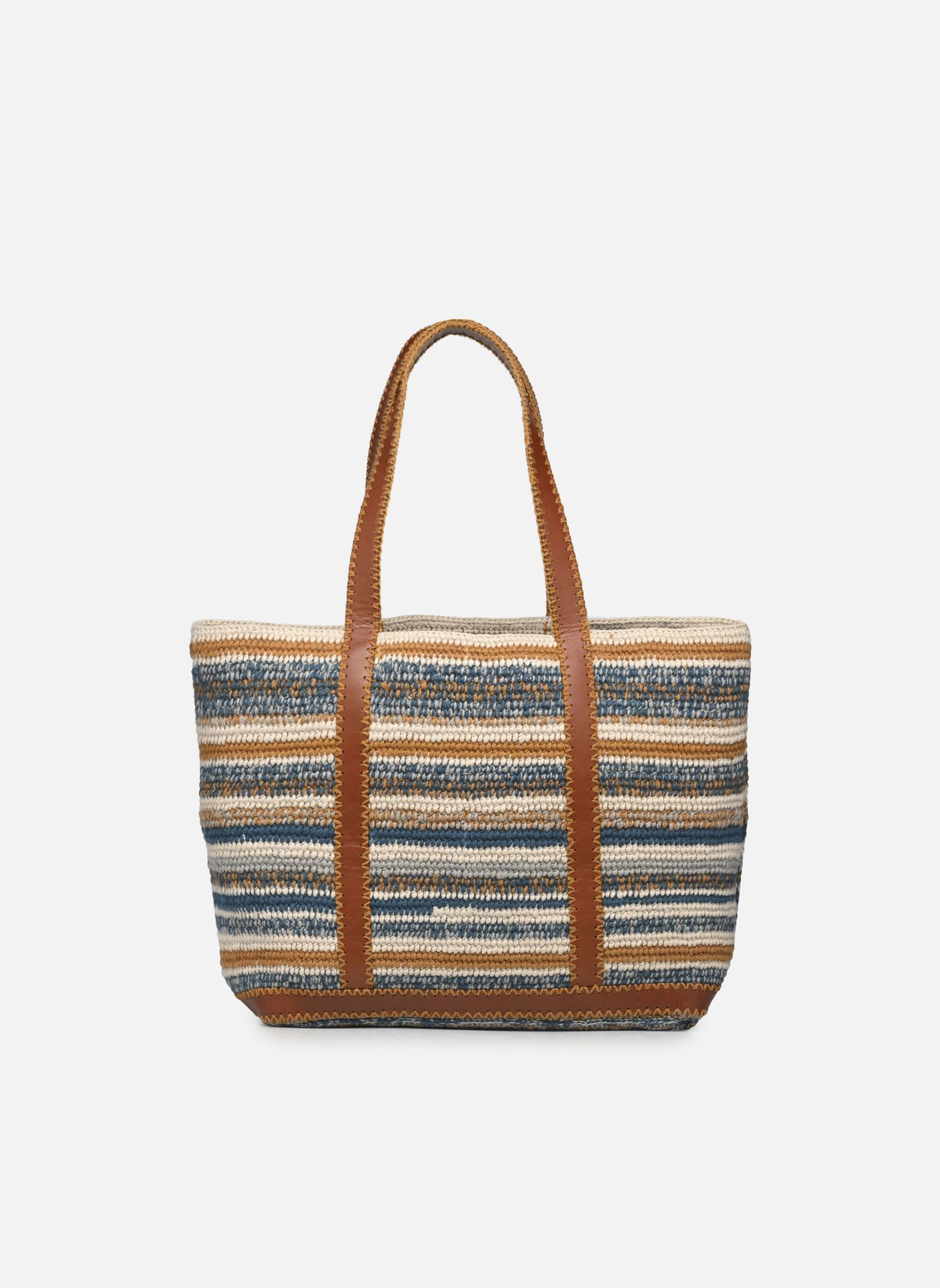 Cabas Cabas L Porte Epaule En Maille Rayée Et femme multicolore Vanessa Bruno Cabas Cabas L Porte Epaule En Maille Rayée Et femme multicolore MULTICO/TURQUOISE