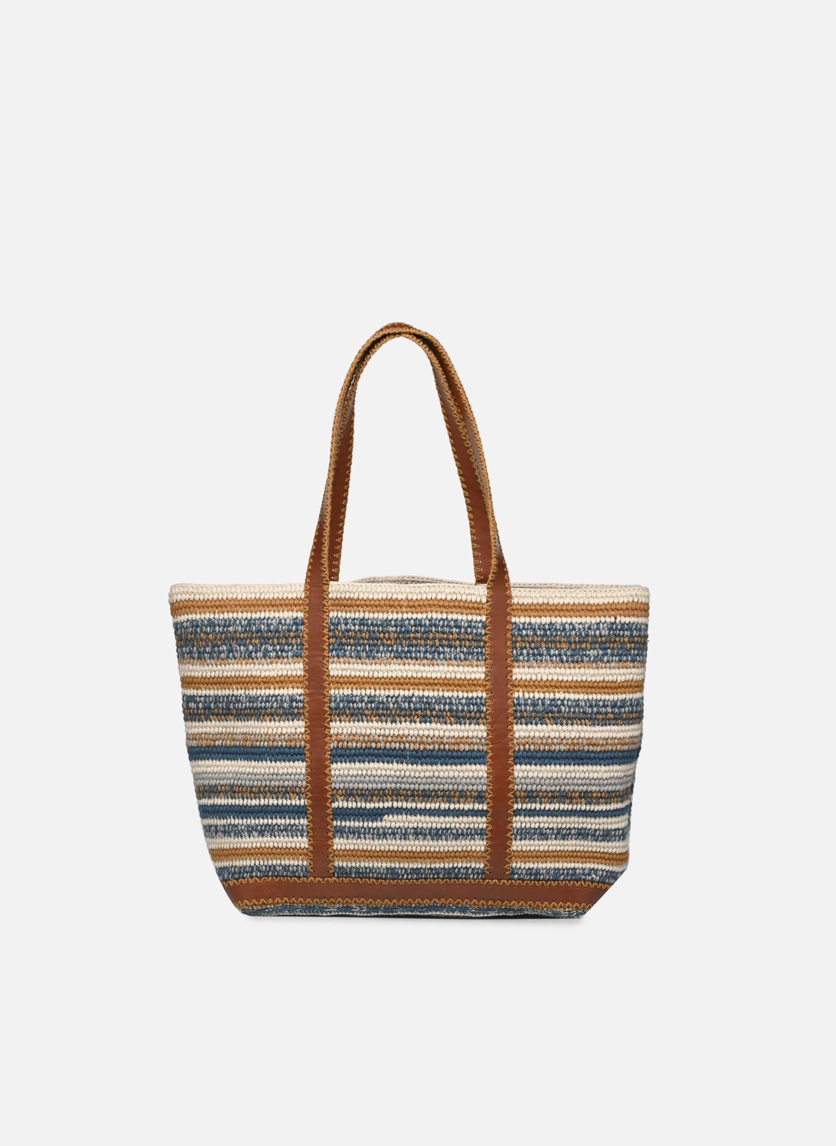 Cabas Cabas L Porte Epaule En Maille Rayée Et femme multicolore Vanessa Bruno Cabas Cabas L Porte Epaule En Maille Rayée Et femme multicolore MULTICO/TURQUOISE