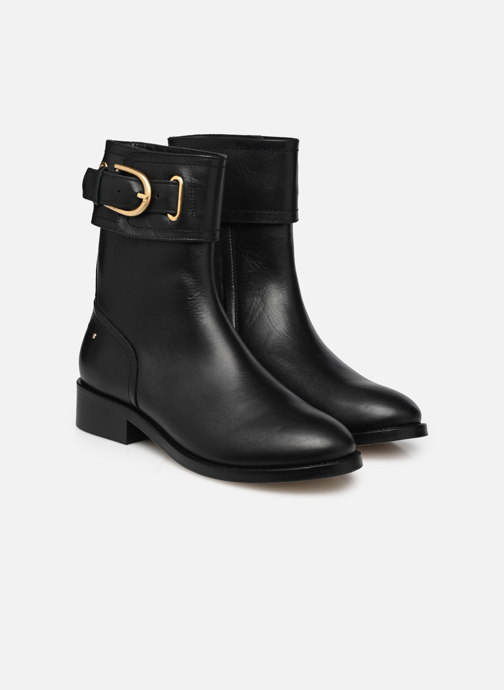 Bottines et boots Bottine Motarde femme noir Vanessa Bruno Bottines et boots Bottine Motarde femme noir NOIR