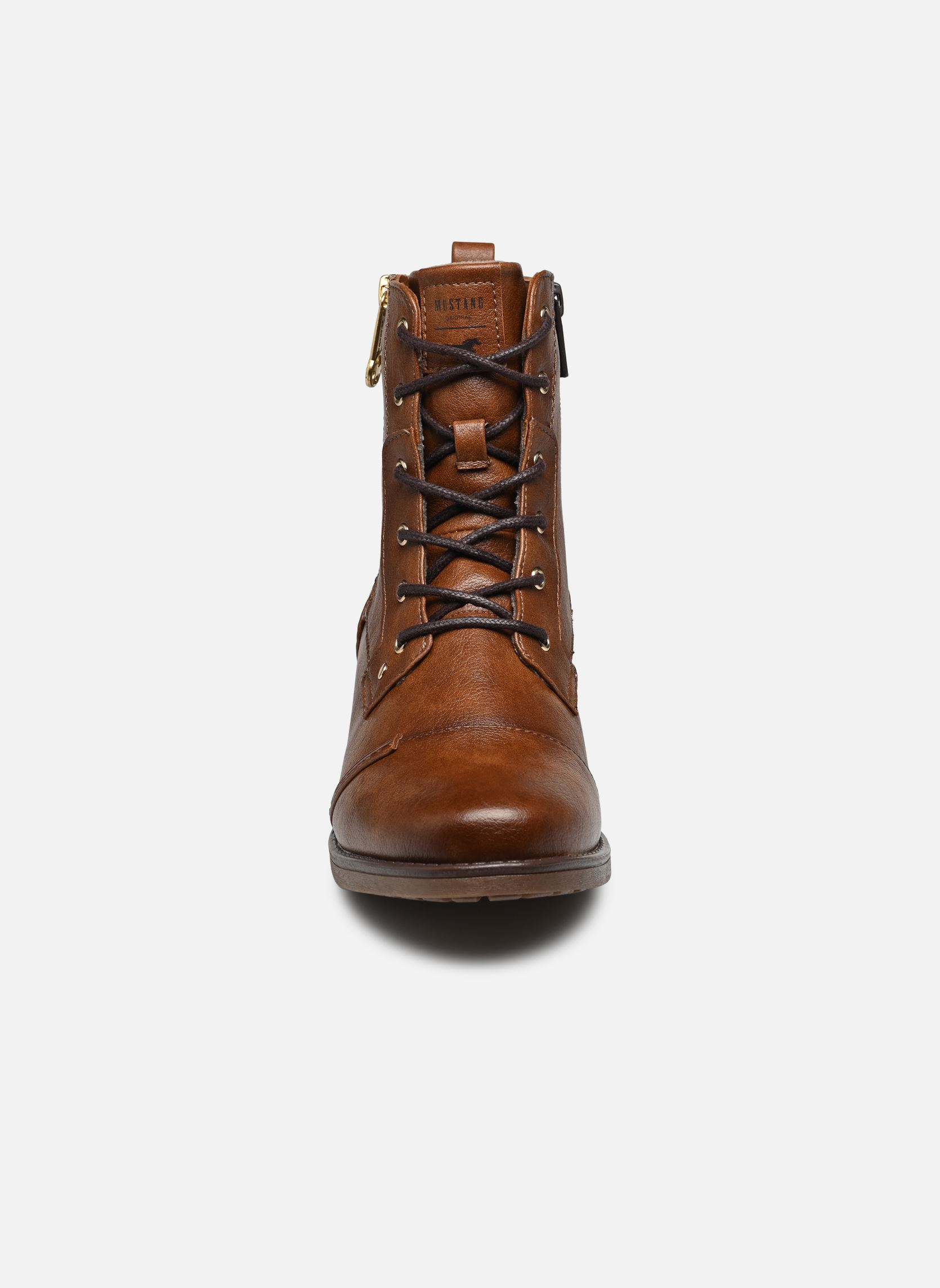 Botines con cordones Glidie mujer marrón Mustang shoes Botines con cordones Glidie mujer marrón Brandy
