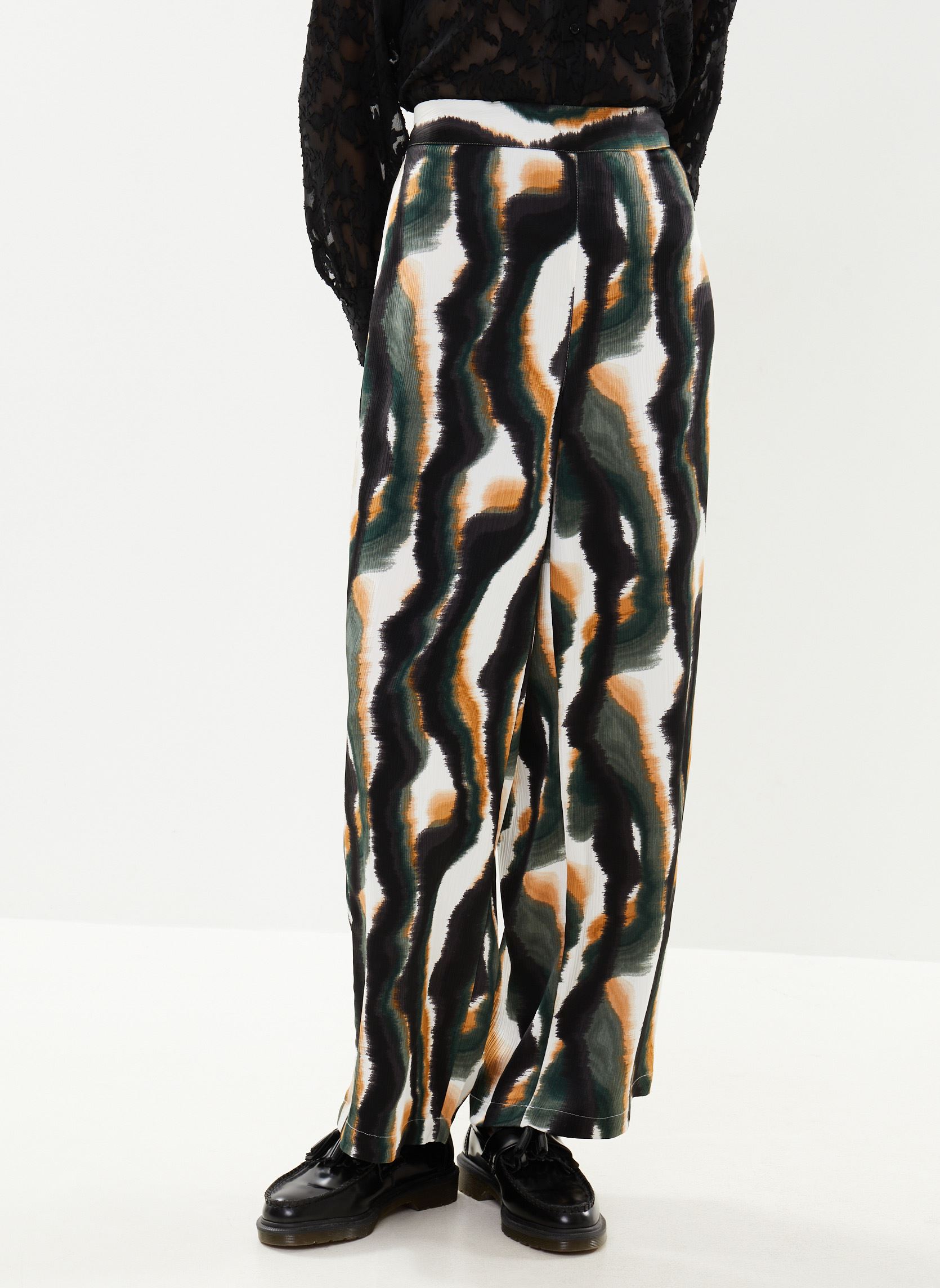 Vêtements Vero Moda Vmfrei Hw Wide Pants Wvn Lcs pour Accessoires