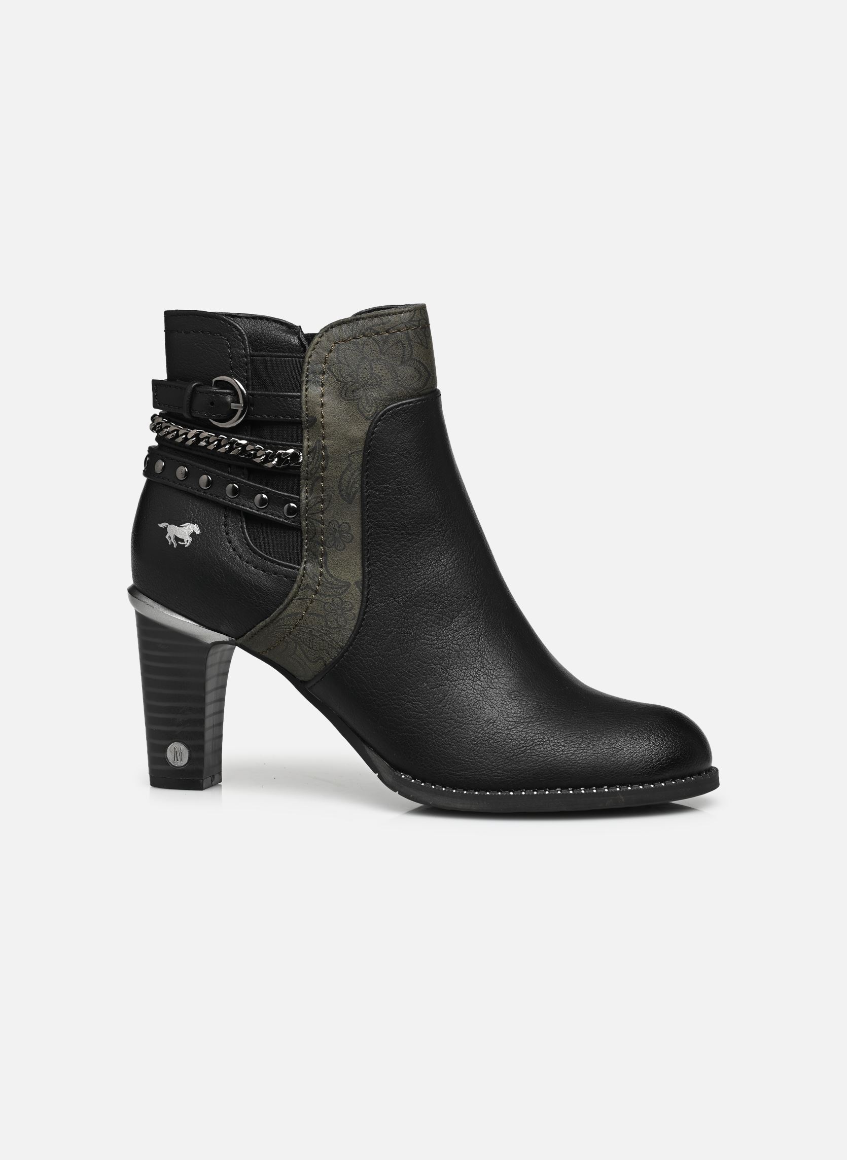Stiefeletten und Stiefel Katia damen schwarz Mustang shoes Stiefeletten und Stiefel Katia damen schwarz Schwarz/Gruen