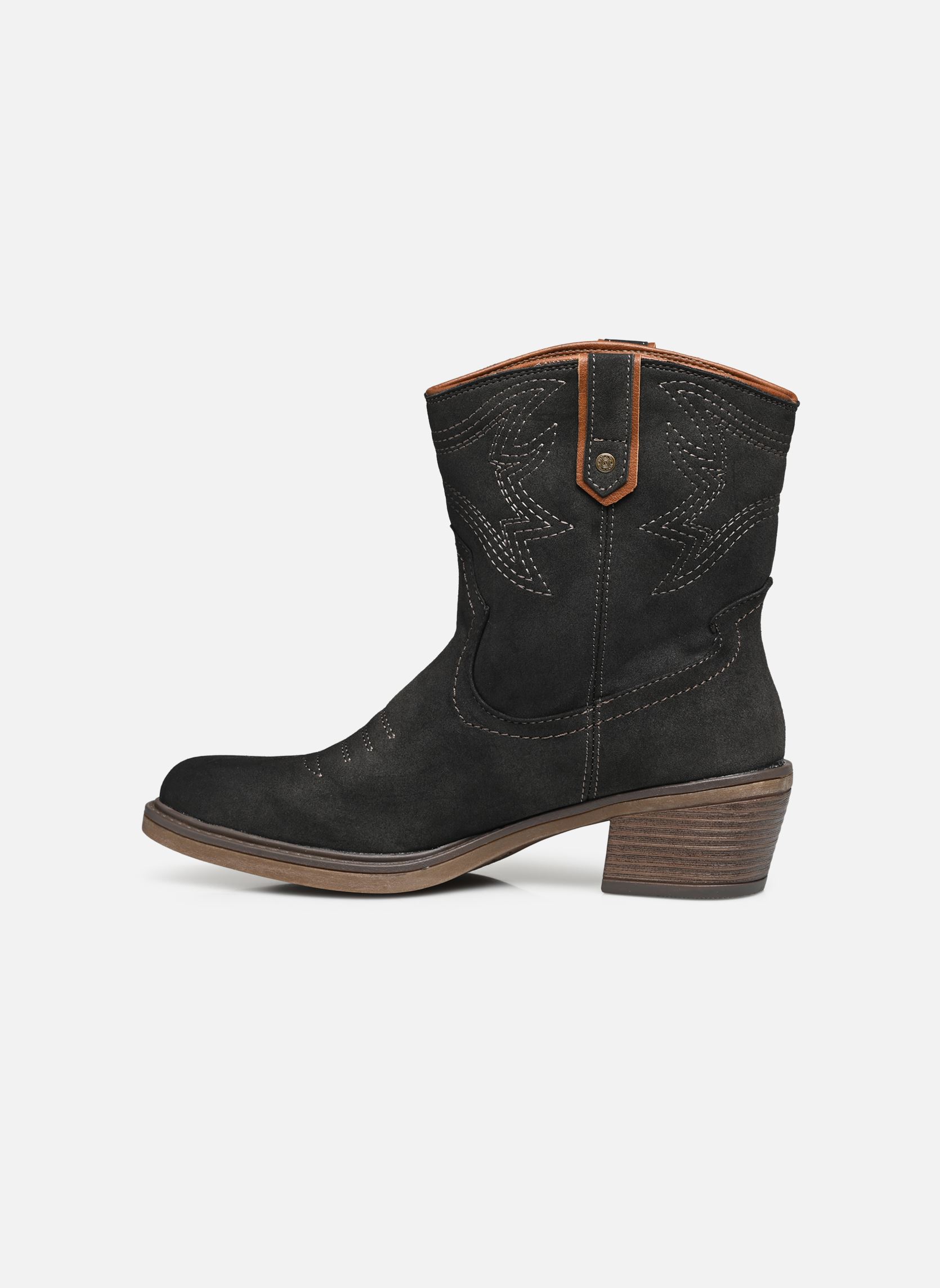 Botines tipo vaquero Klip mujer gris Mustang shoes Botines tipo vaquero Klip mujer gris Dunkelgrau