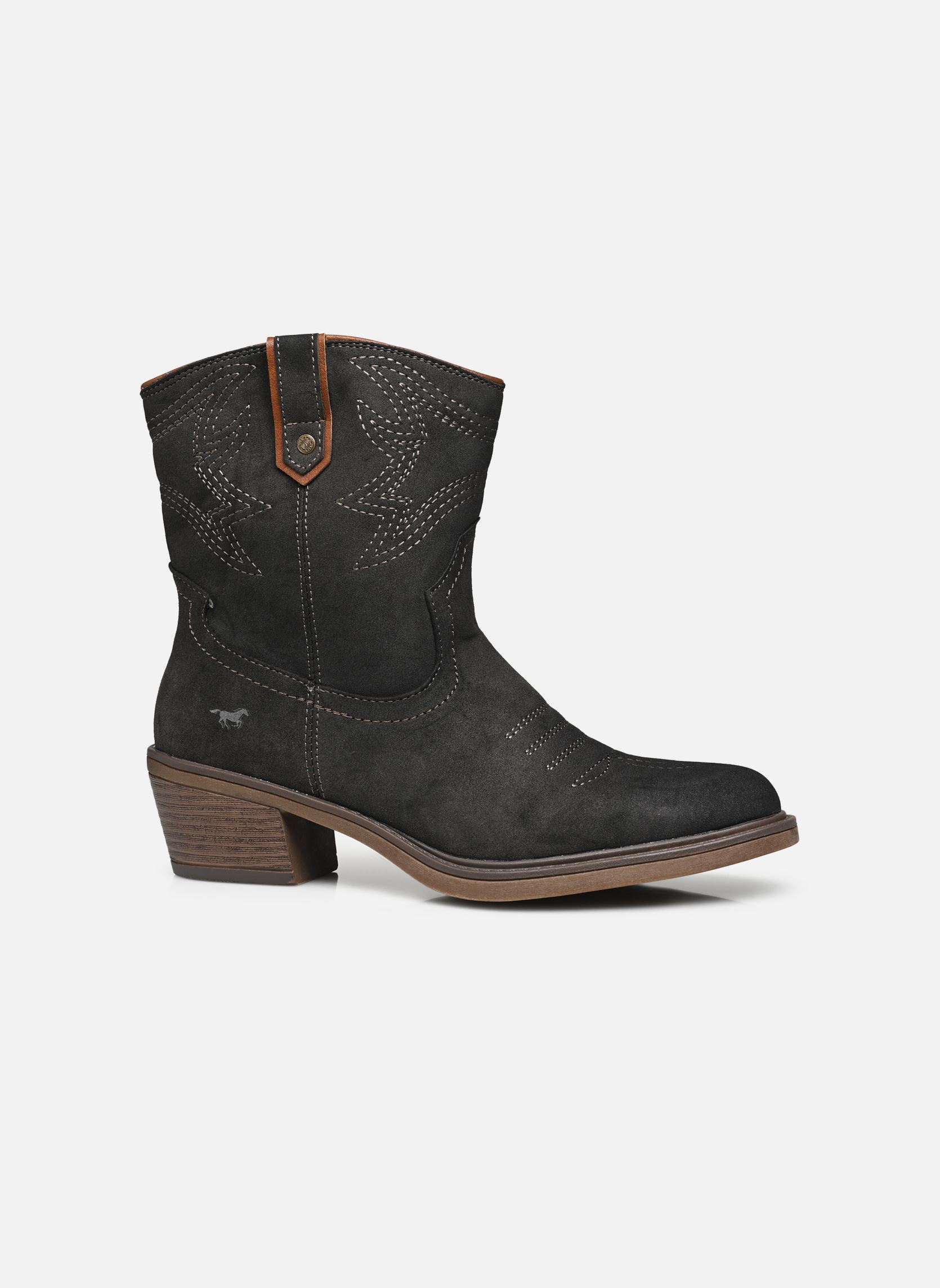 Botines tipo vaquero Klip mujer gris Mustang shoes Botines tipo vaquero Klip mujer gris Dunkelgrau